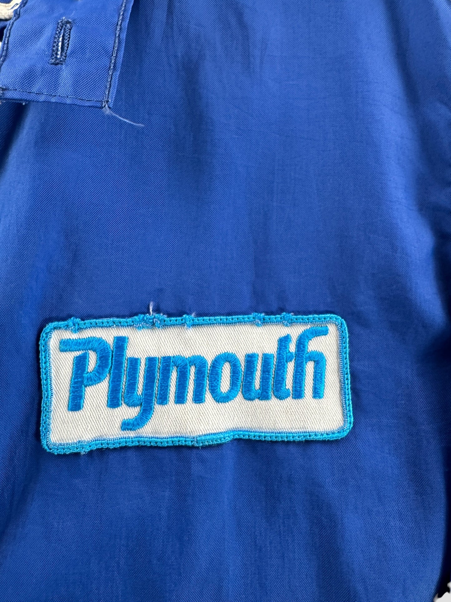 Patch on Vintage Plymouth Windbreaker SZ L