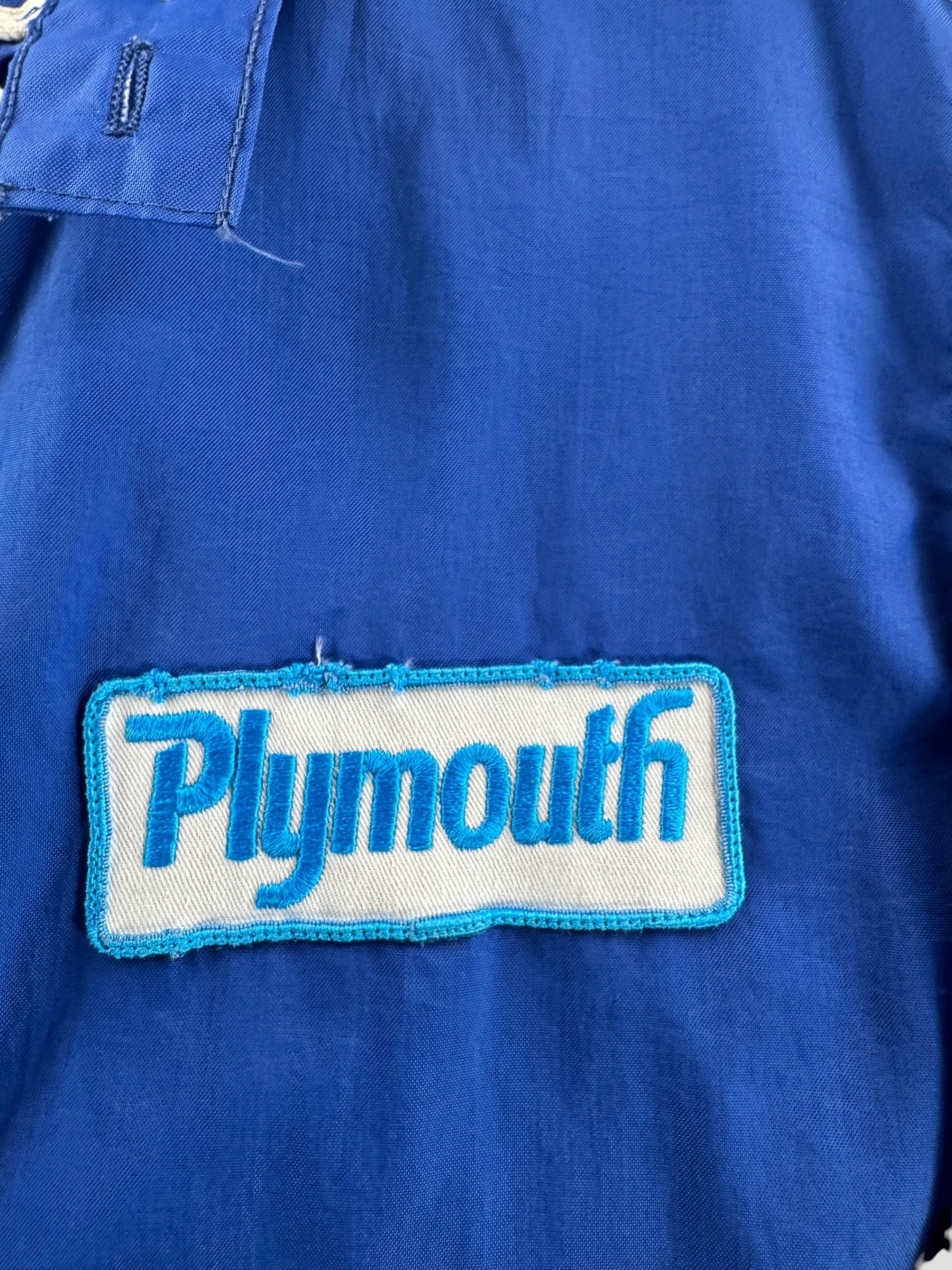 Patch on Vintage Plymouth Windbreaker SZ L