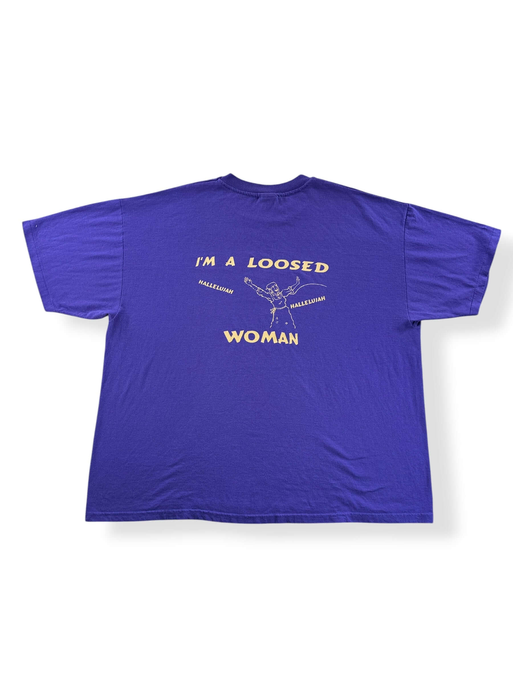 Back of Vintage Woman Thou Art Loosed Tee SZ XXL