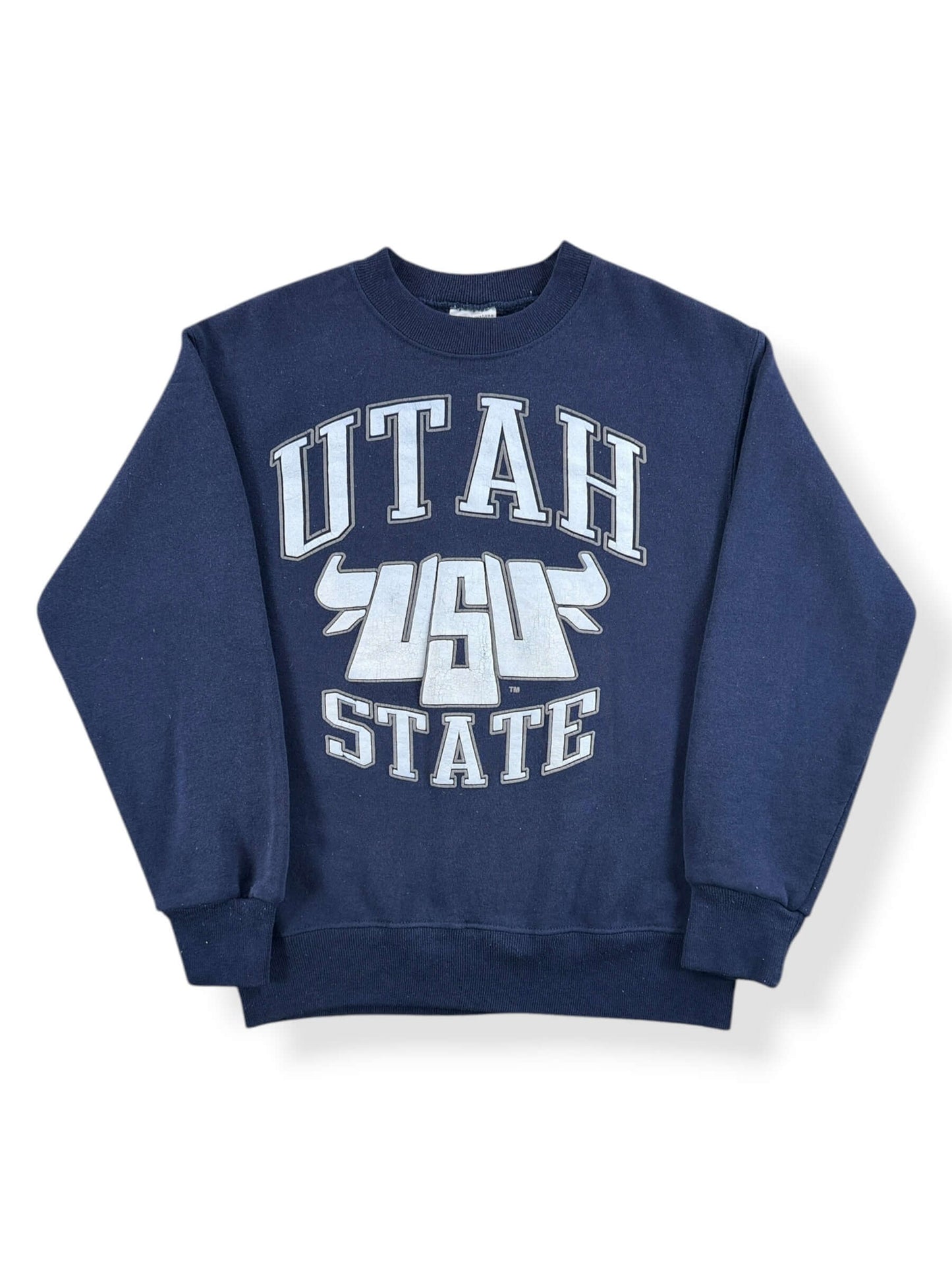 Front of Vintage Utah State Crewneck SZ S (Fits XS)
