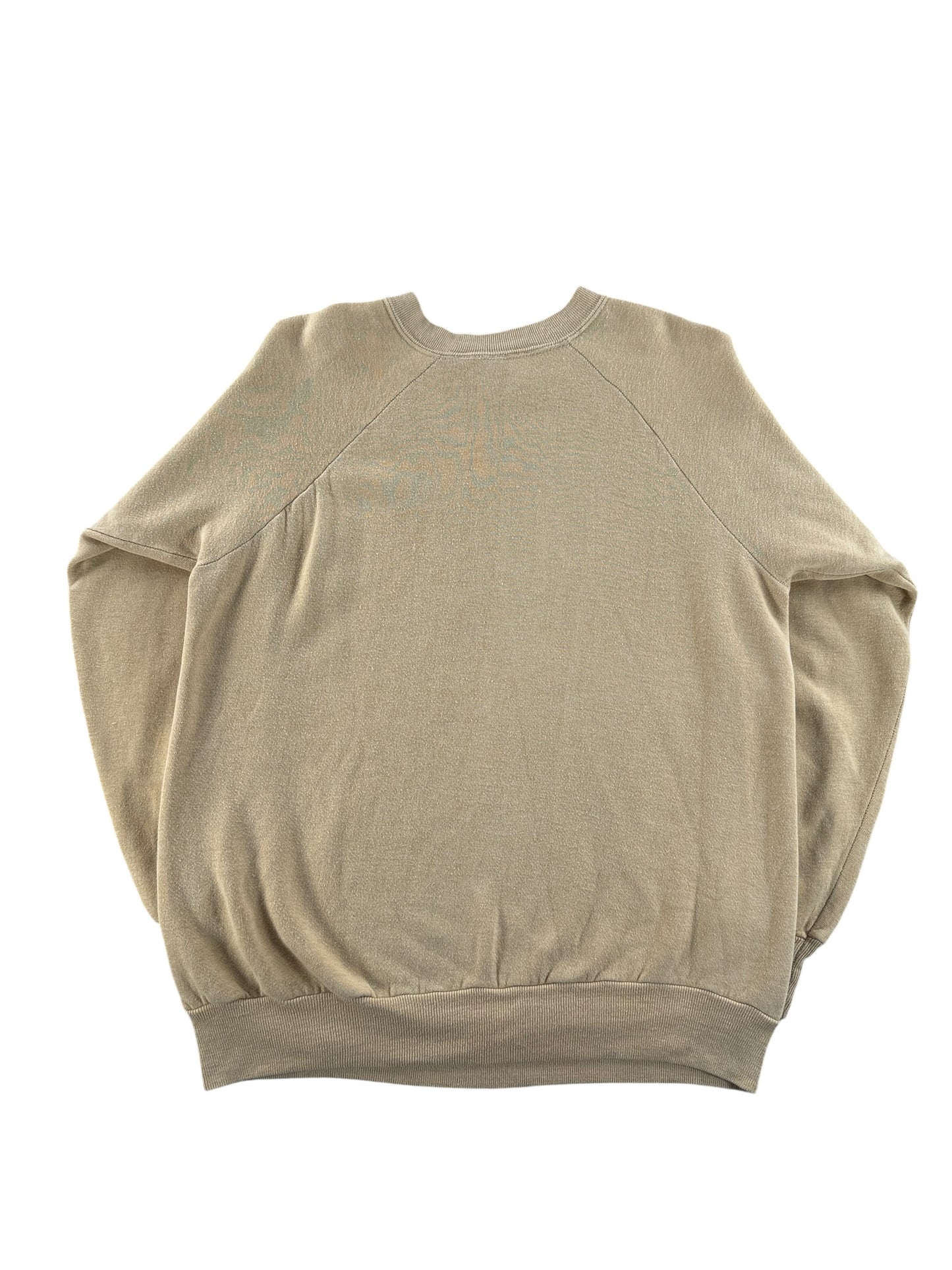Back of Vintage Kingsroad Blank Beige Crewneck SZ XL (Fits M)