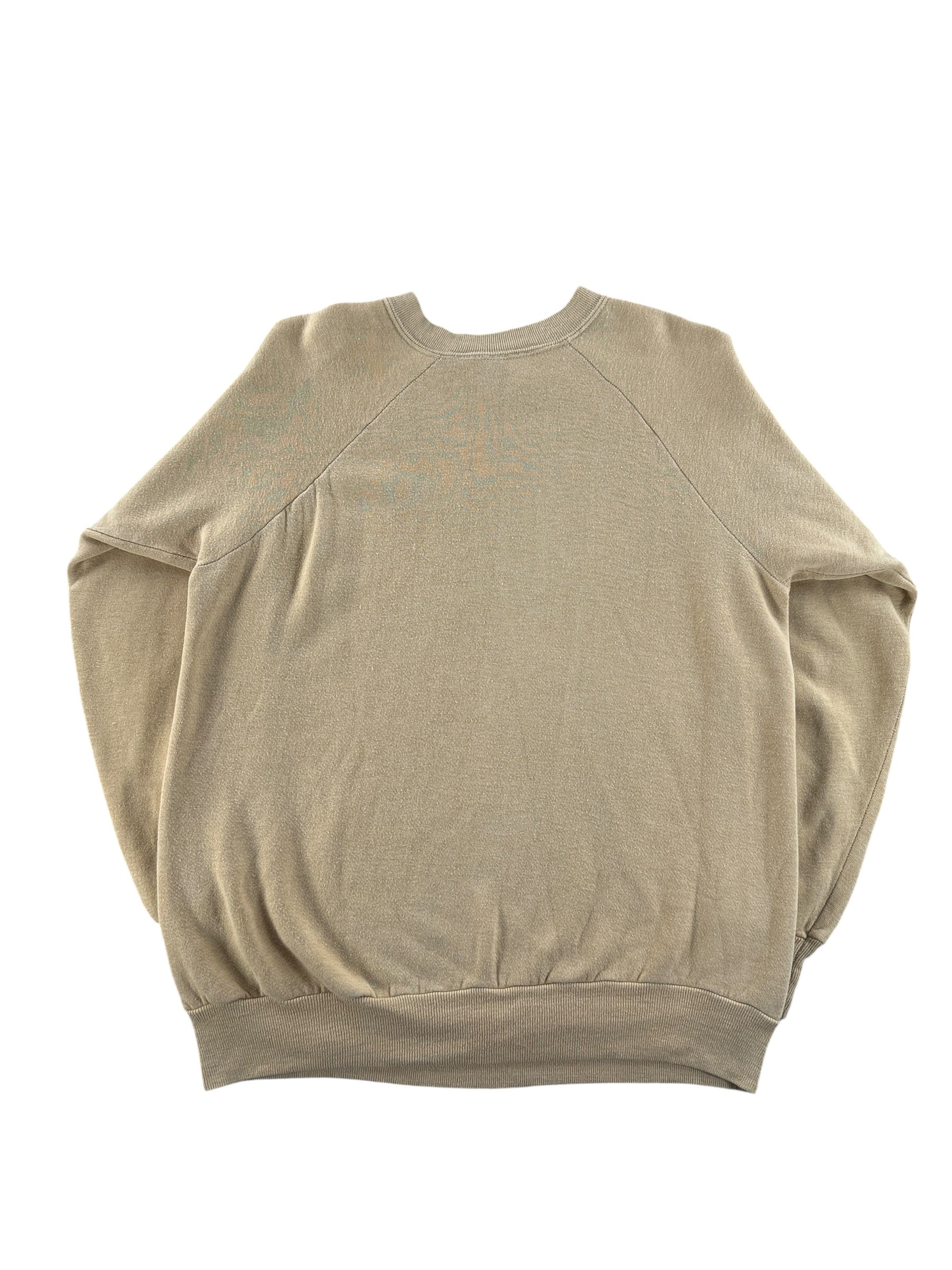 Back of Vintage Kingsroad Blank Beige Crewneck SZ XL (Fits M)