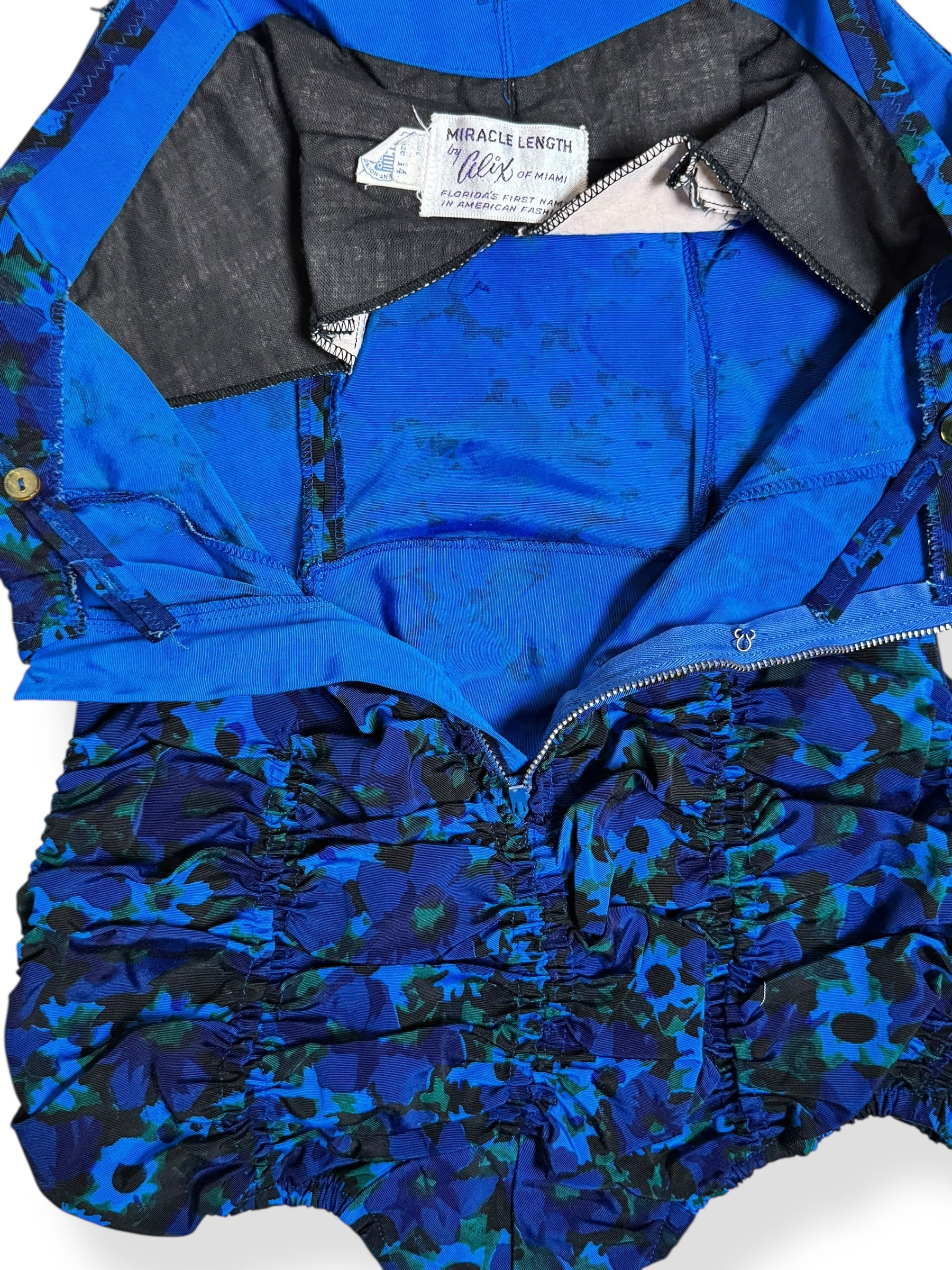 Open view of 1950s Miracle Length by Alix Bathing Suit L