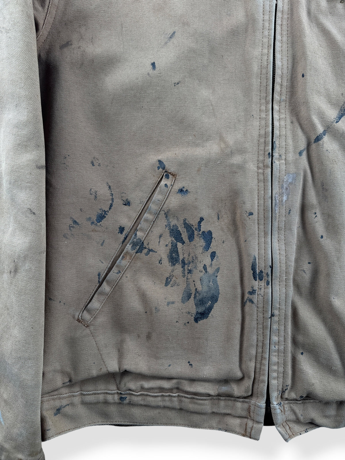 Paint on front of Vintage 1990s Dickies Detroit Style Workwear Jacket L