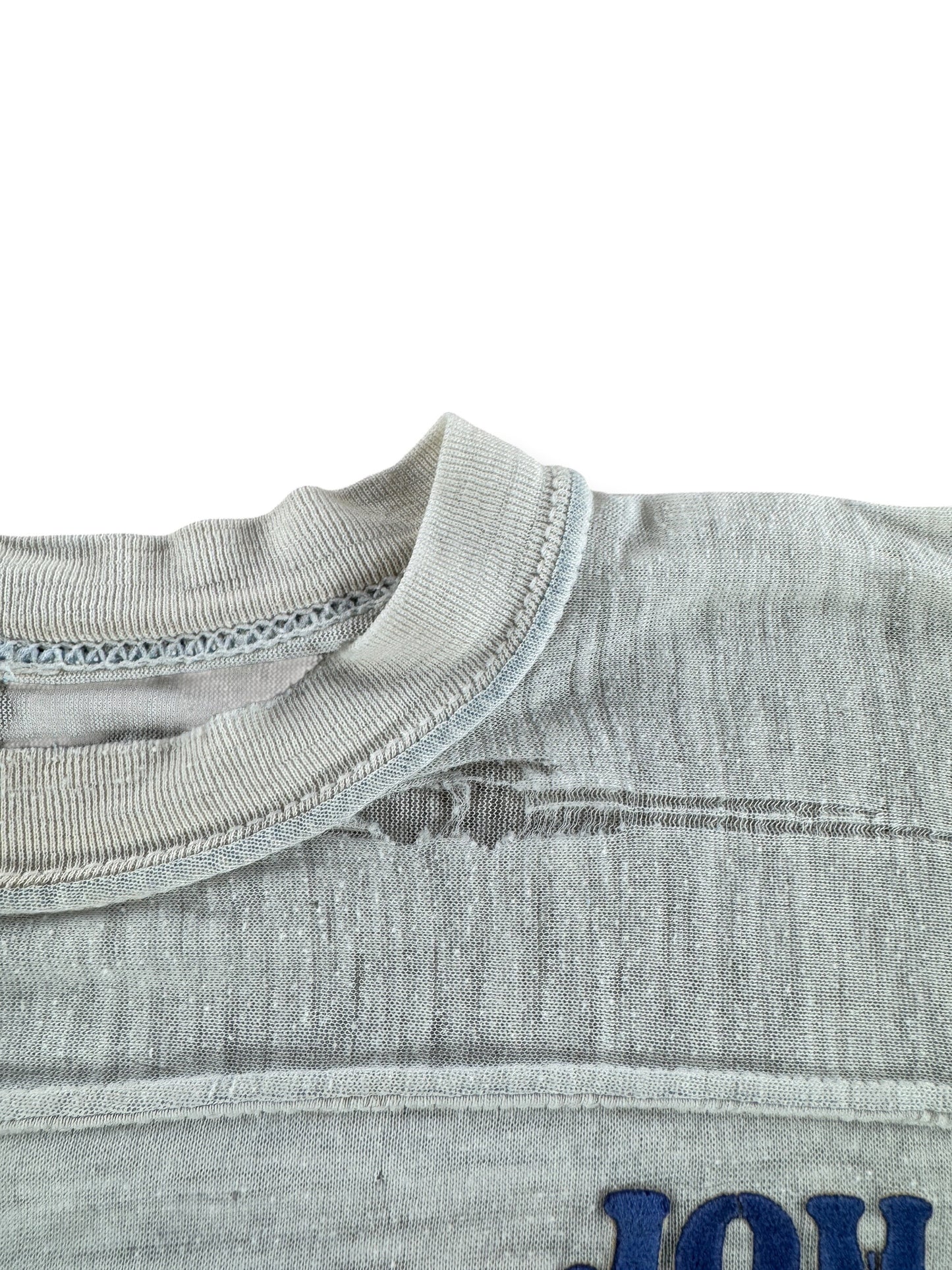 Damage on Vintage Thrashed Washington Jersey Tee SZ L