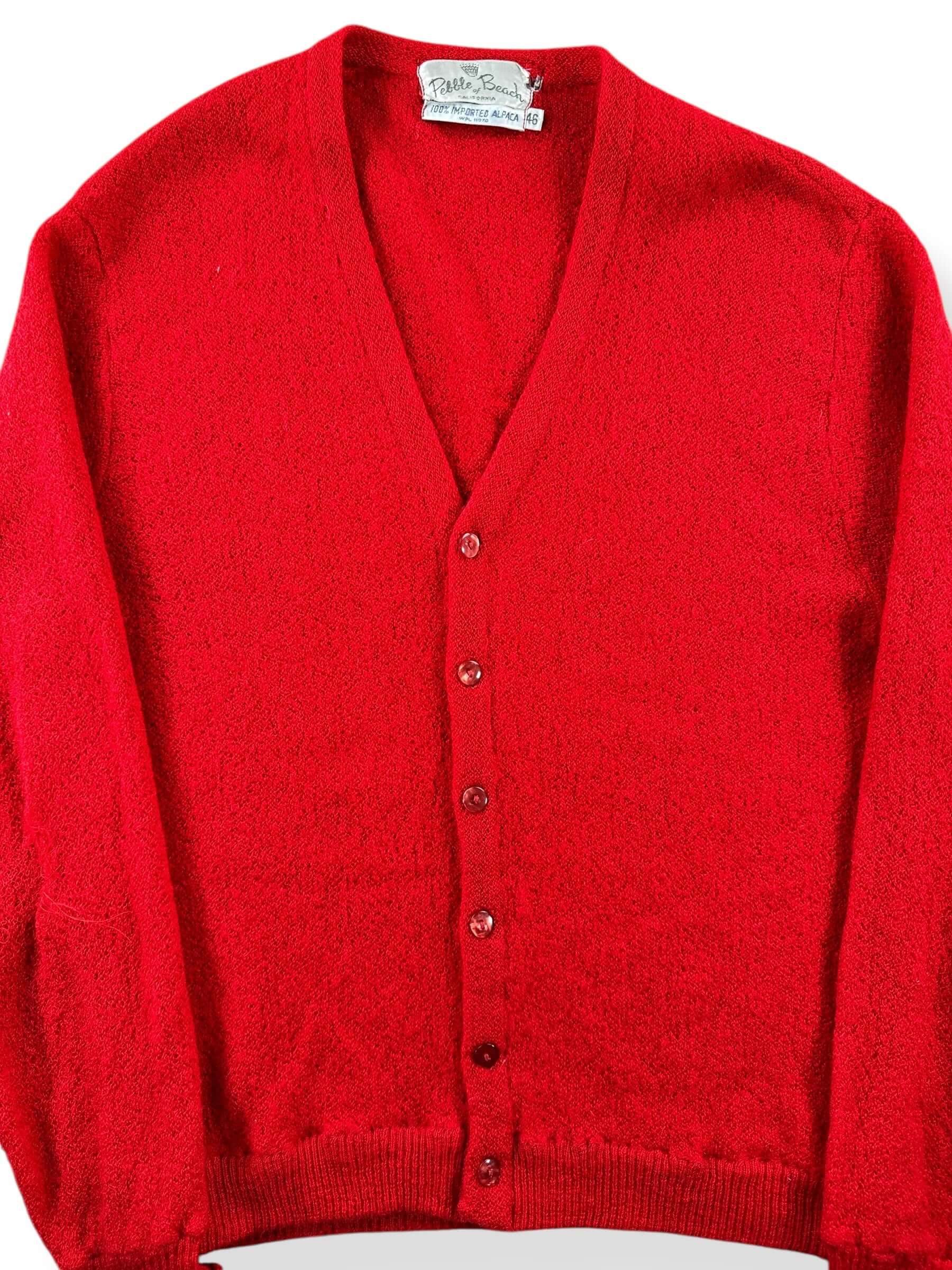 Front Close Up of Vintage Mr Rogers Cardigan SZ 46 (Fits M)