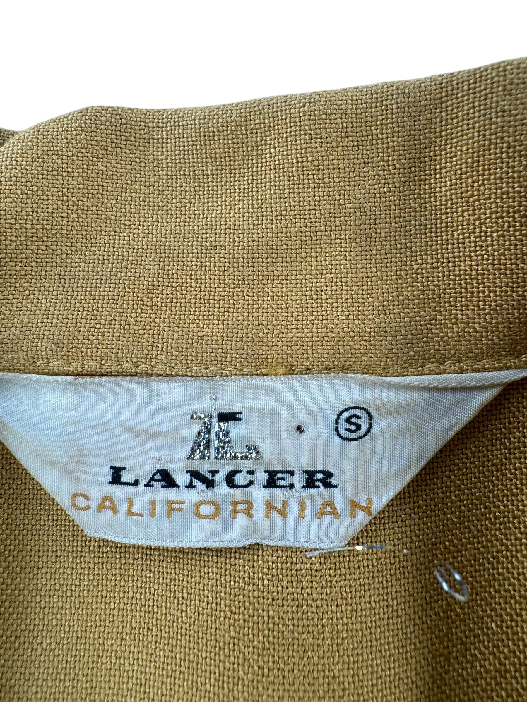 Tag on Vintage Lancer Tiki Short Sleeve Shirt SZ S