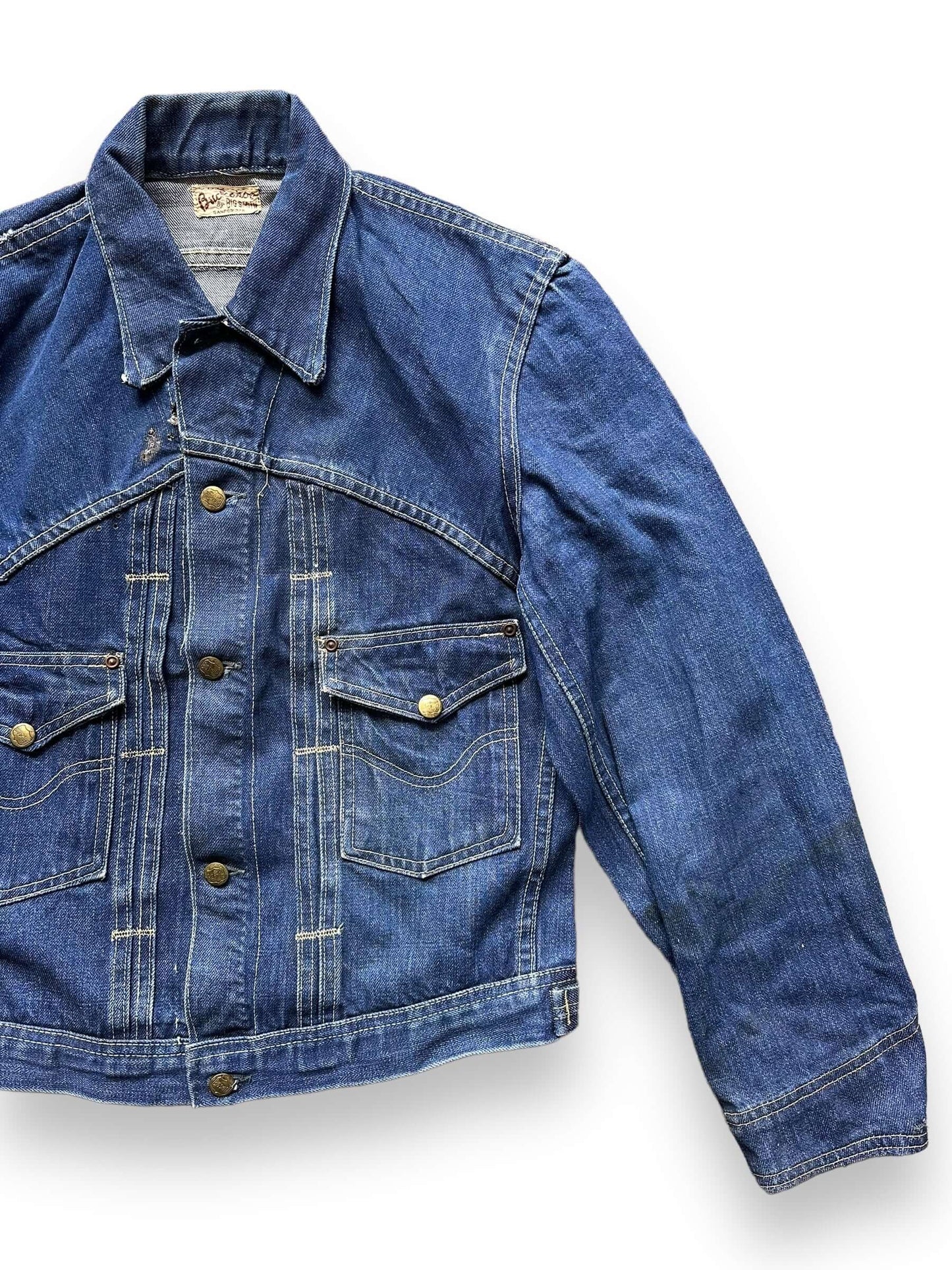 front left of Vintage Buckaroo By Big Smith Denim Jacket SZ S | Seattle Vintage Denim