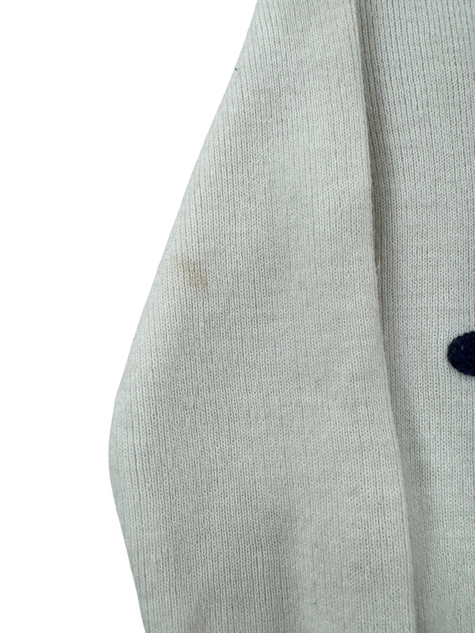 Stain on Vintage Laurel & Hardy Sweater SZ XXS