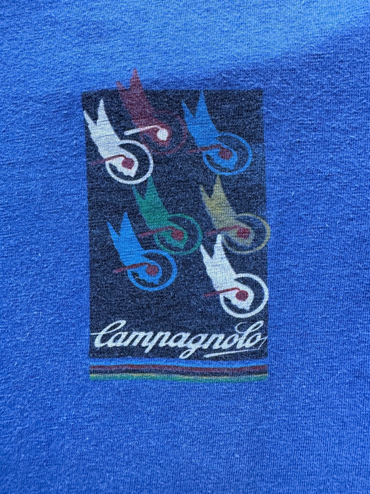 Graphic on Vintage Campagnolo Tee SZ M