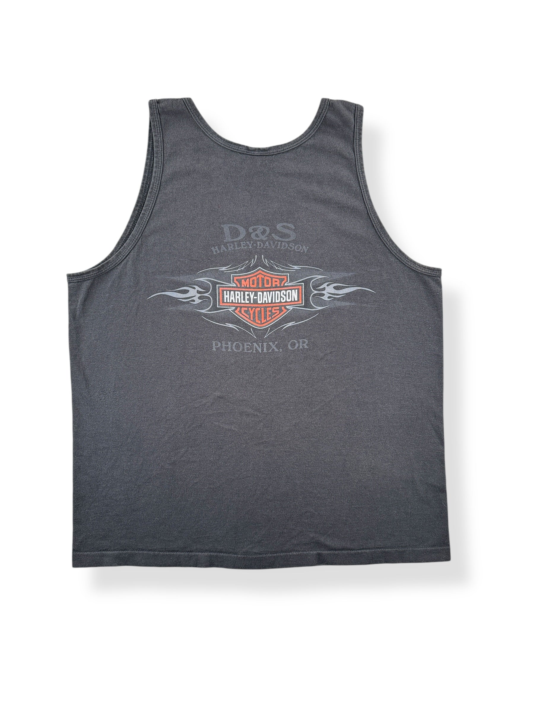 Back of Vintage Harley Davidson Phoenix OR Tank Top SZ L