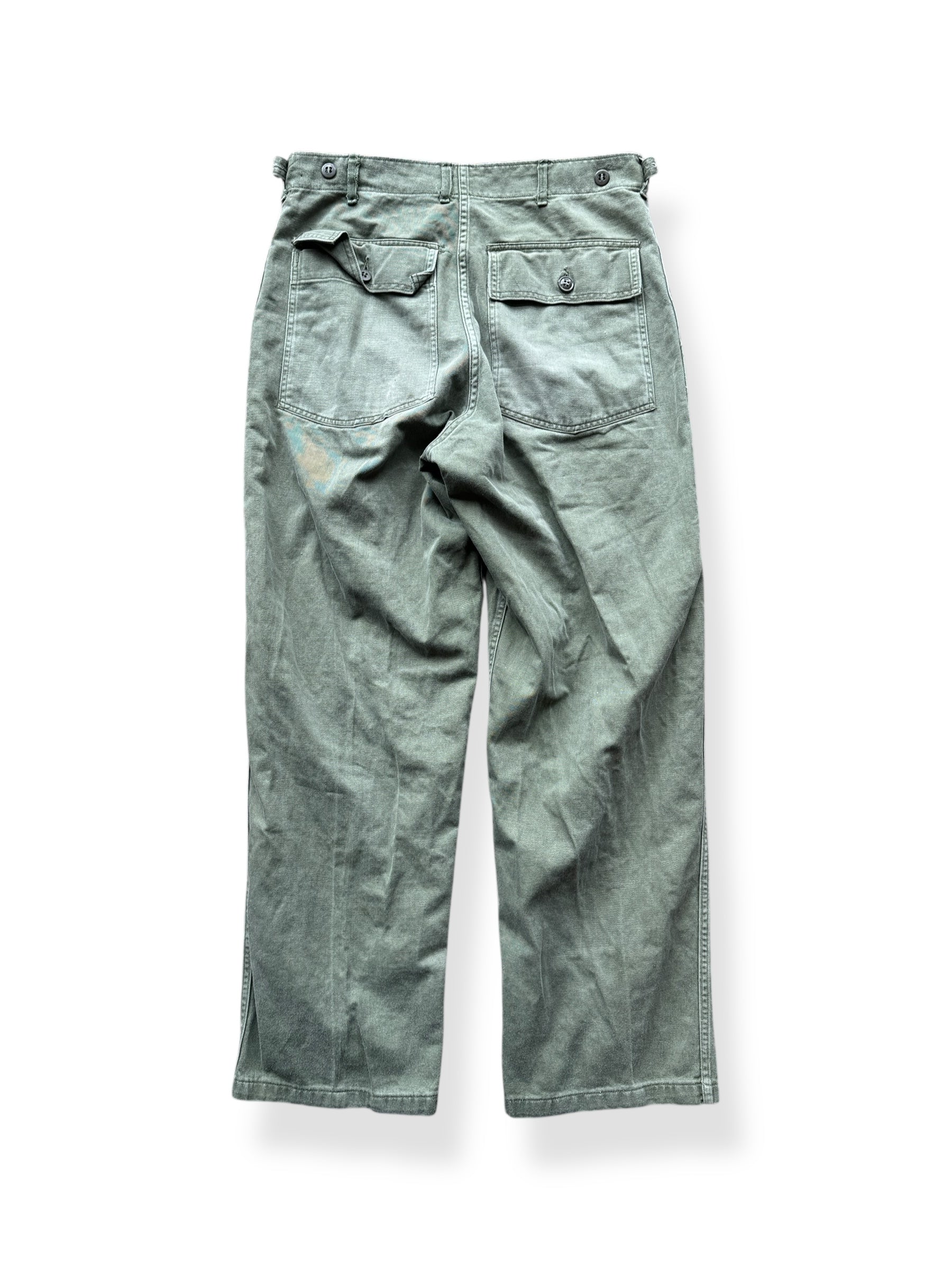 Back of Vintage 1950s Era OG-107 Trousers W32