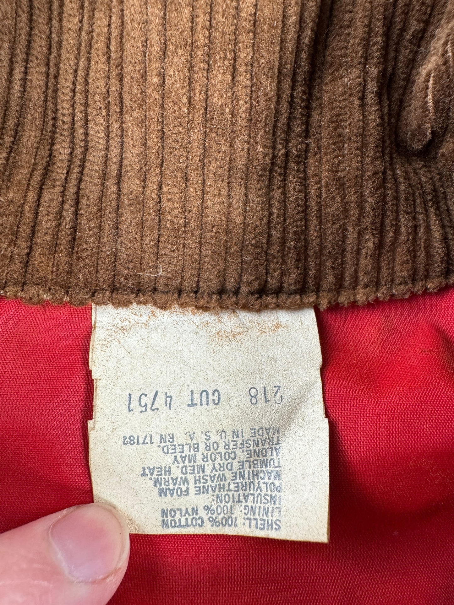 Tag on Vintage Blizzard Pruf Work Jacket SZ M