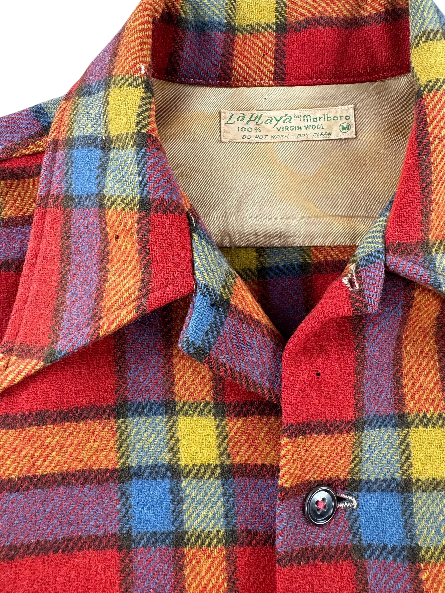 Wear on Vintage La Playa by Marlboro Wool Flannel SZ M