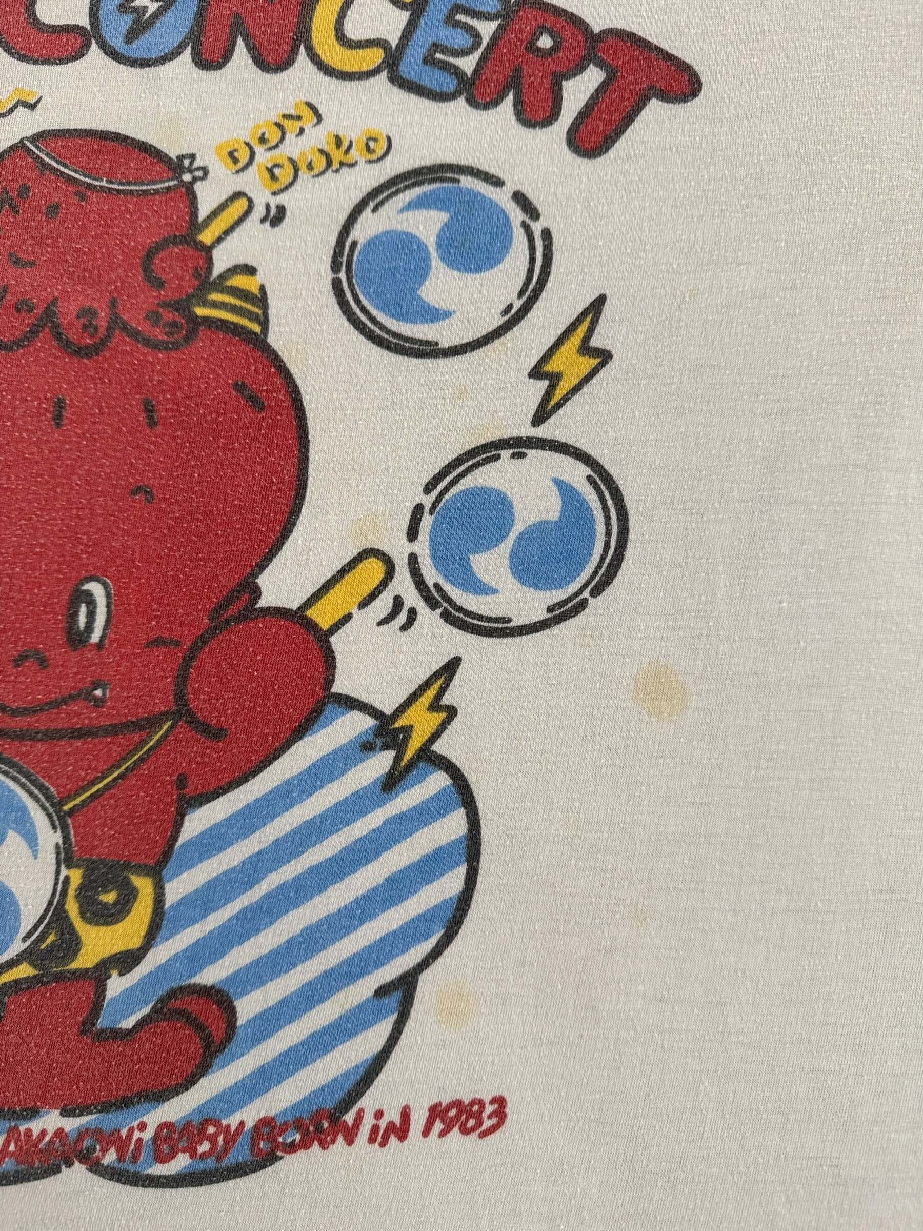 Stain on Vintage Don Doko Happy Concert Tee SZ M