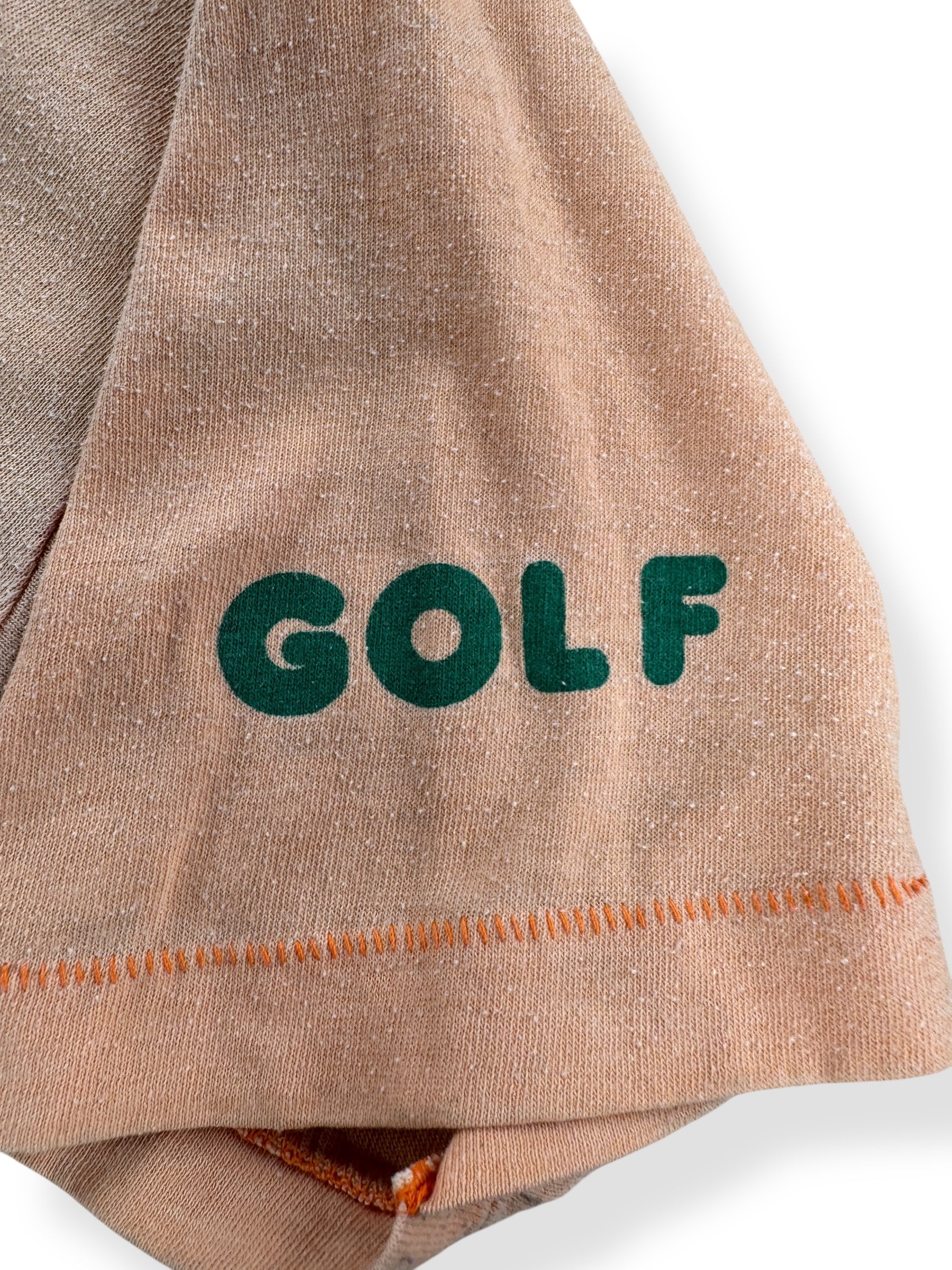 Sleeve Graphic on Vintage Golf Pocket Tee SZ M