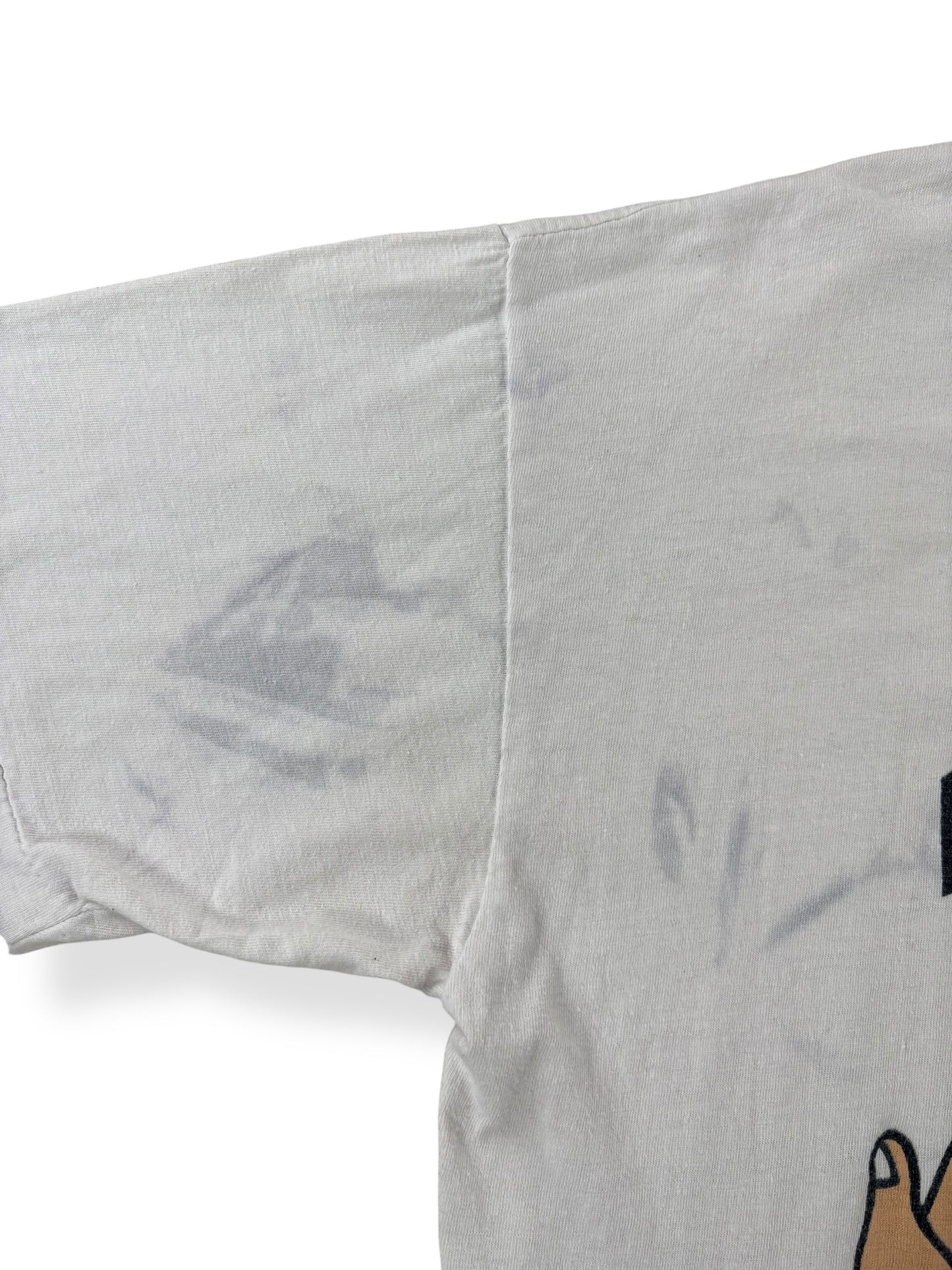 Stains on Vintage Help I've Fallen Beer Tee SZ XL (Fits L)