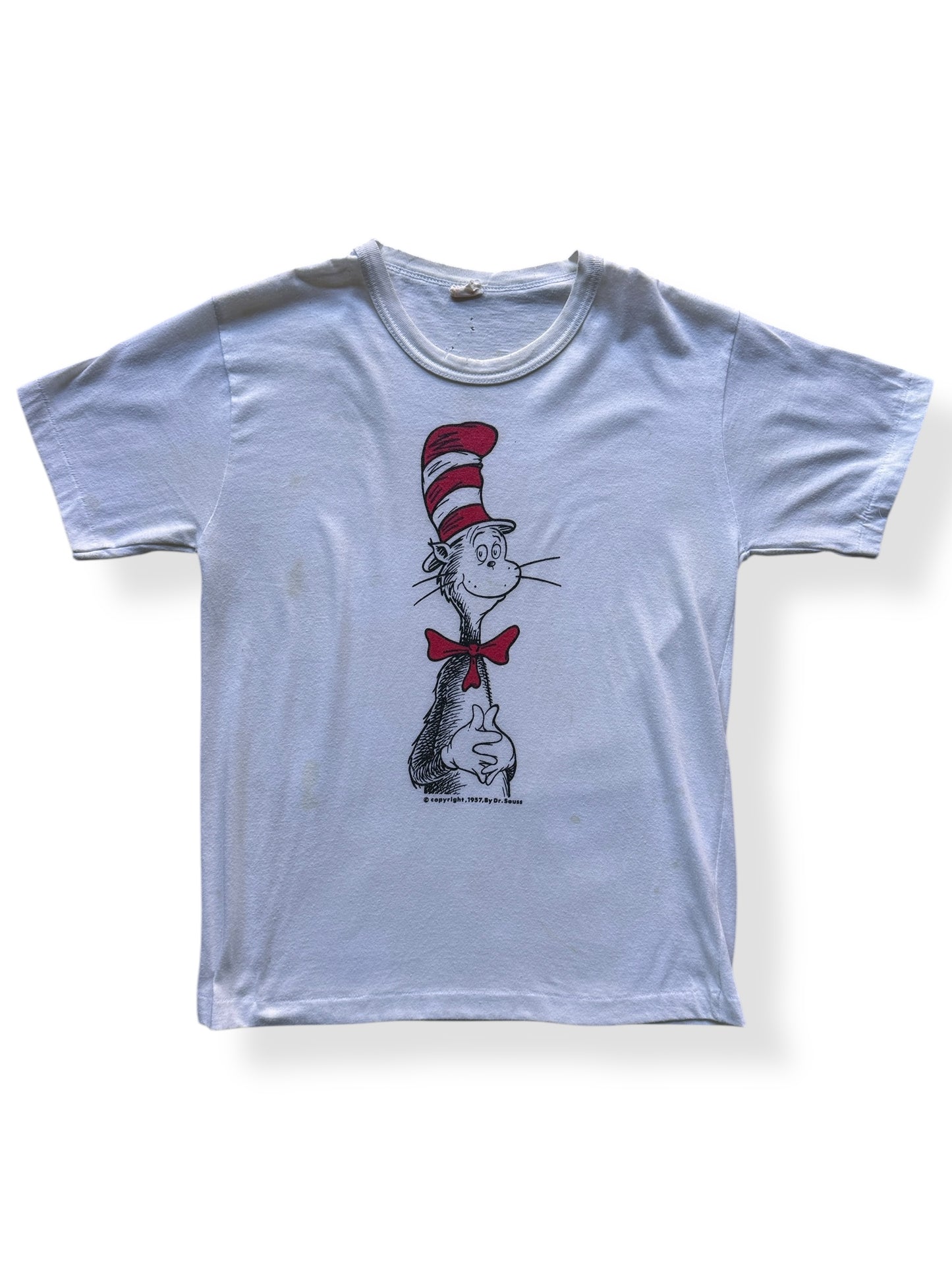 Front of Vintage Single Stitch Cat in the Hat Tee SZ M