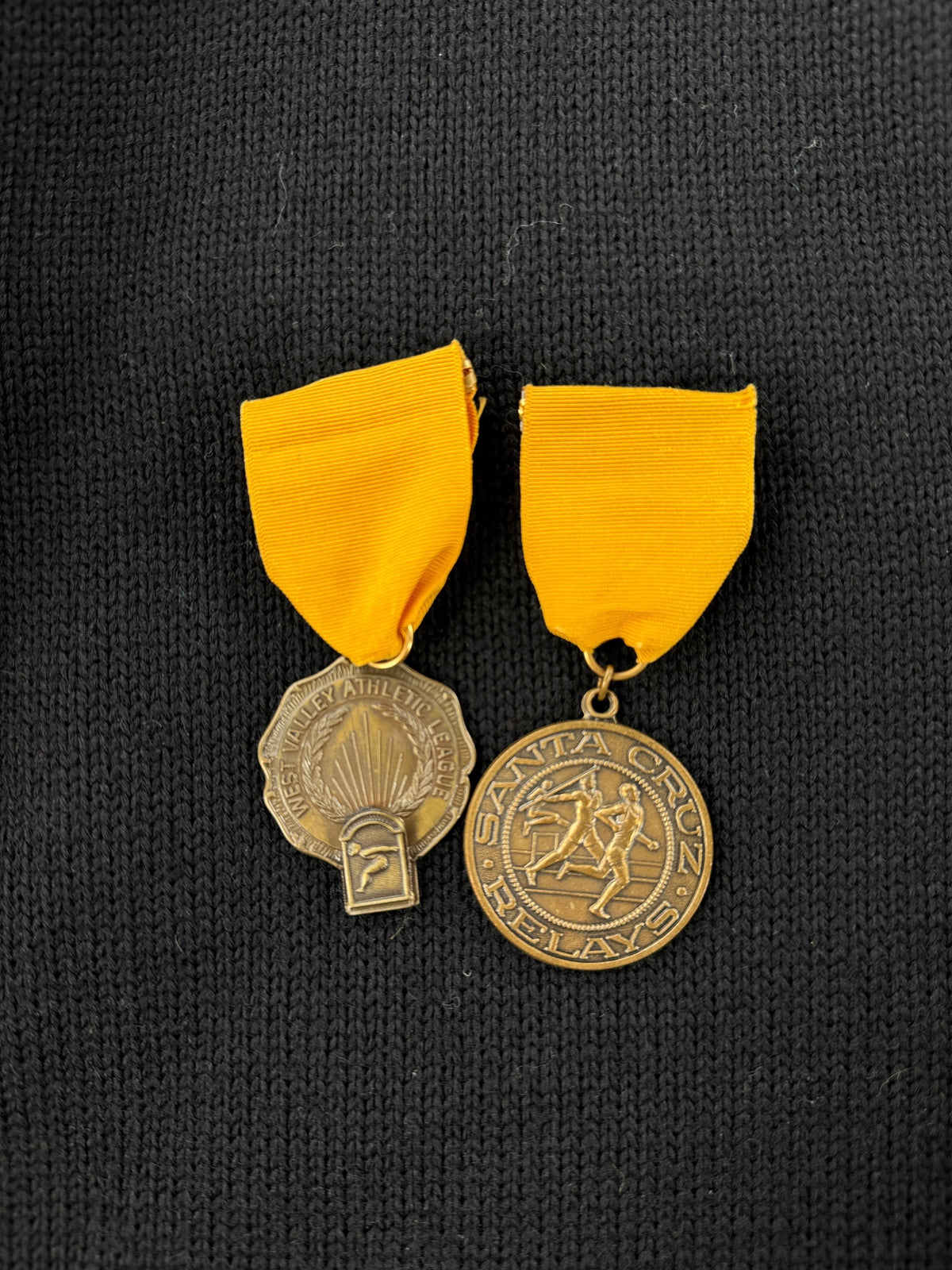 Medals on Vintage Wool Lettermans Sweater with Medals + Pins SZ M
