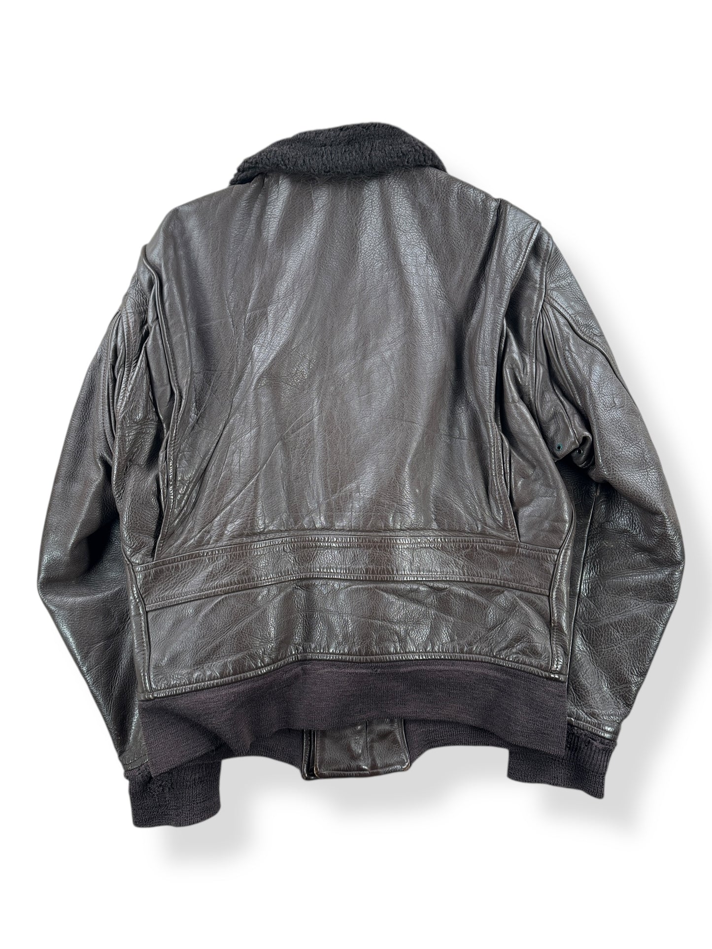 Back of Vintage 1976 Leather G-1 Jacket SZ 40