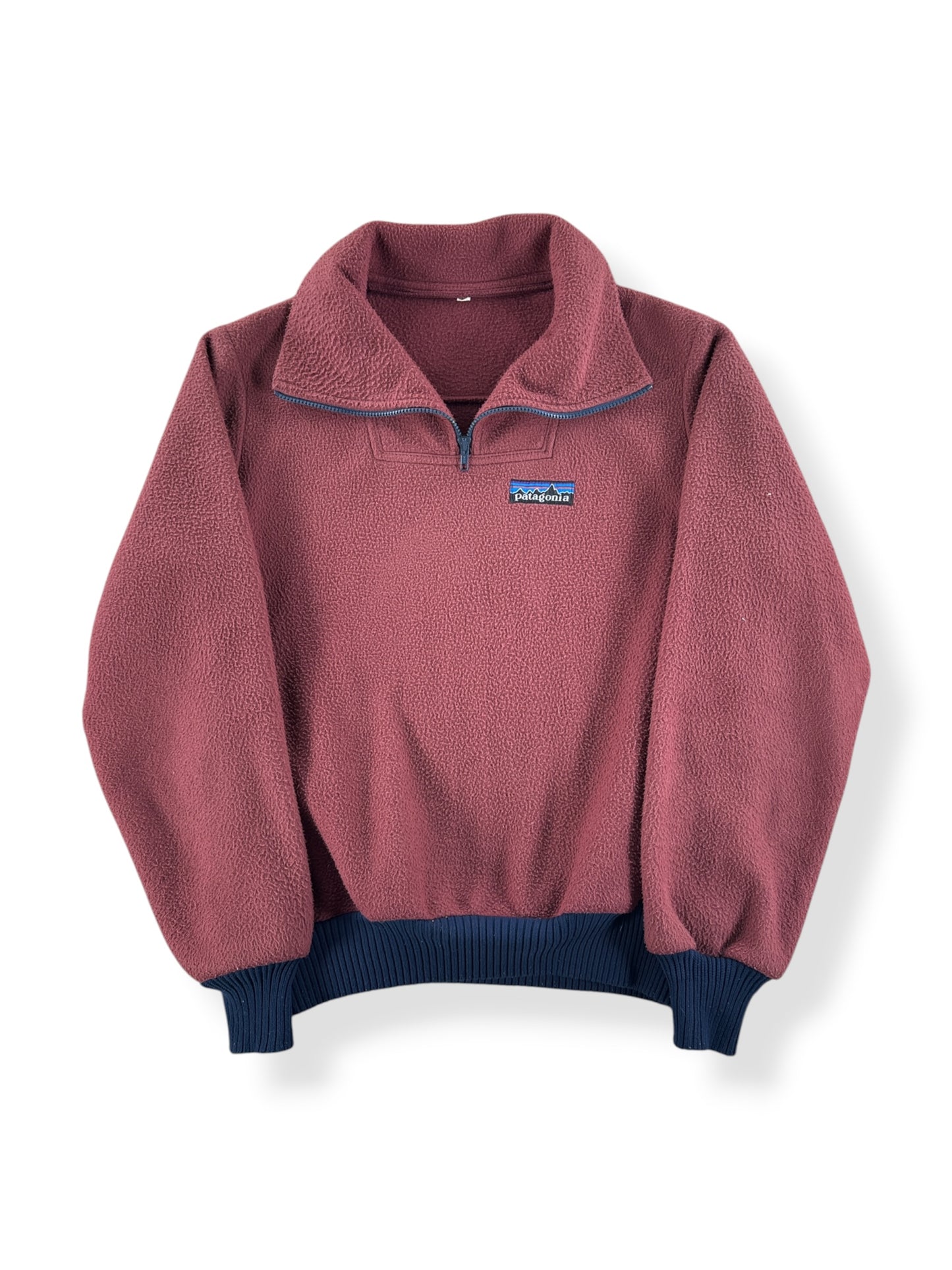 Front of Vintage Patagonia Light Red Synchilla Zip Up Jacket SZ L