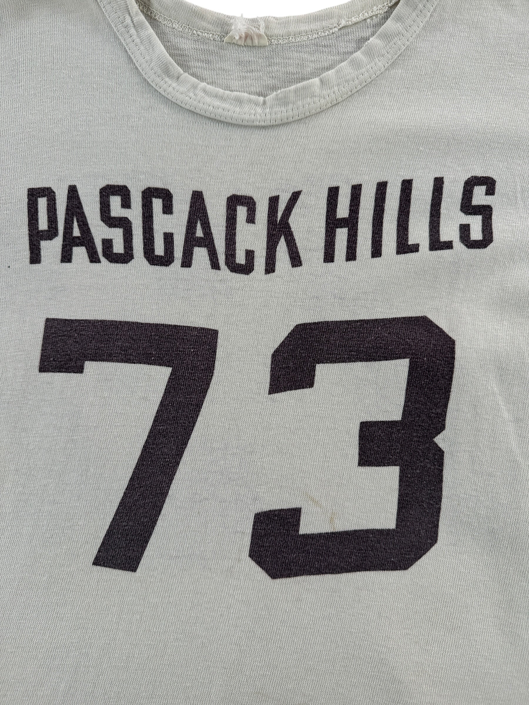 Front Graphic on Vintage Champion Pascack Hills 73 Cotton Jersey SZ S