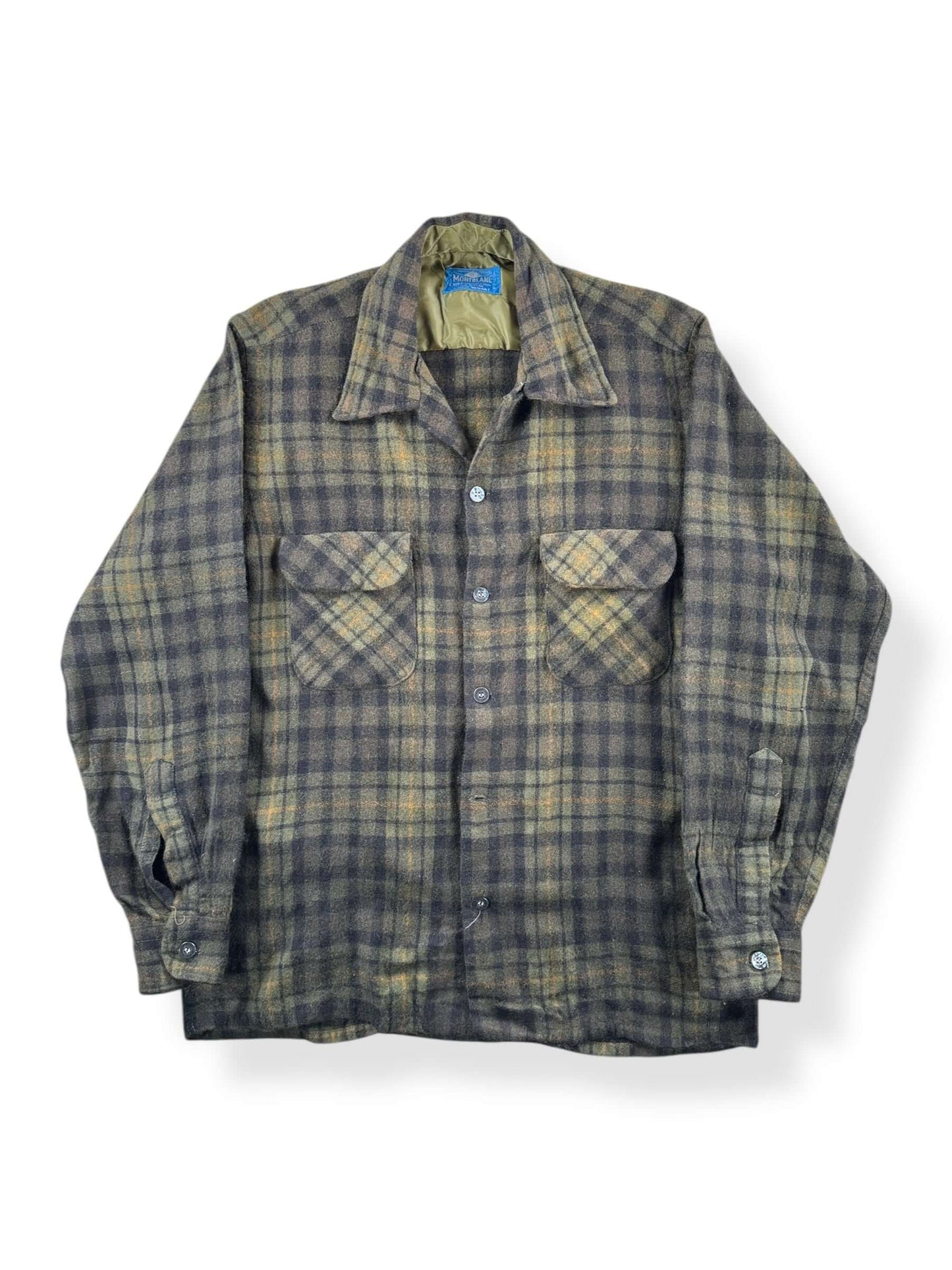 Front of Vintage Montblanc Wool Blend Flannel SZ M