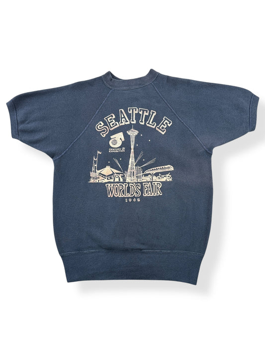 Front of Vintage 1962 Flocked Seattle Worlds Fair Crewneck SZ M