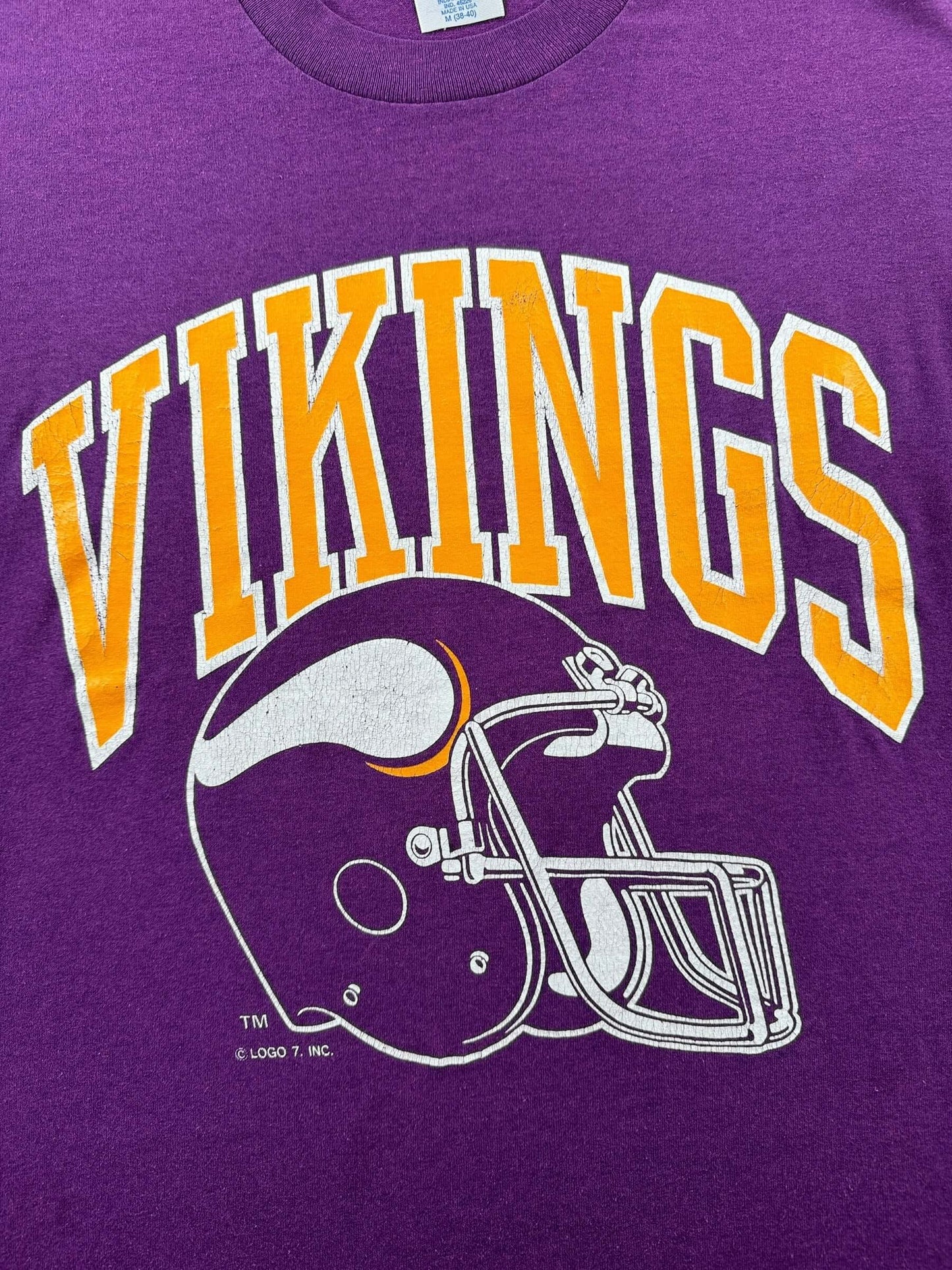 Graphic of Vintage MN Vikings Tee SZ M