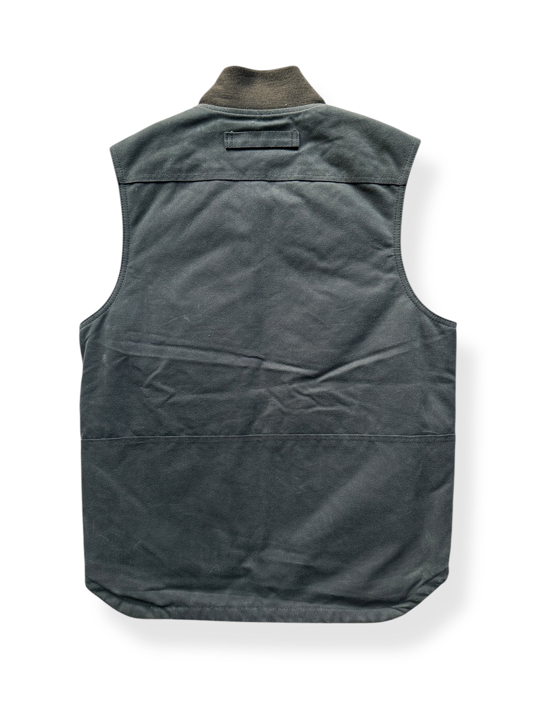 Back of Filson Charcoal Primaloft Vest SZ S