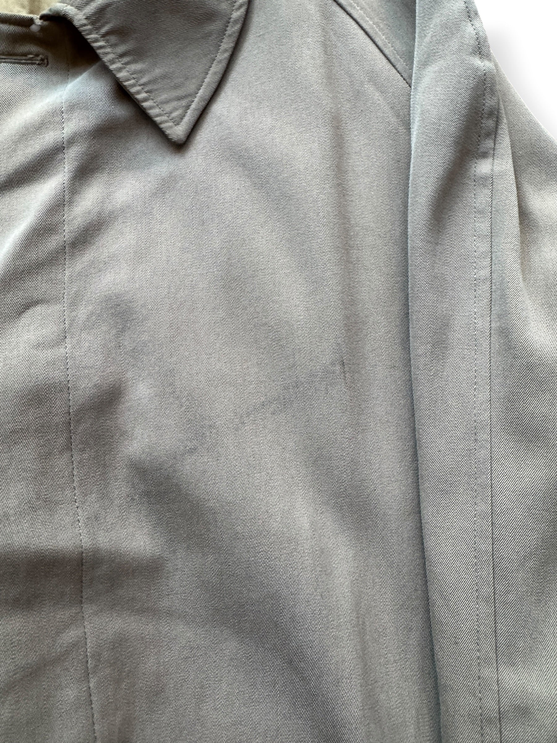 Wear on Vintage Wool Gabardine Trench Coat SZ XL