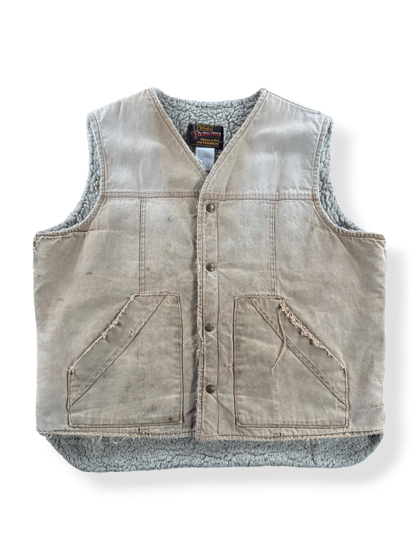 Front of Vintage Walls Blizzard Pruf Work Vest SZ XXL Tall