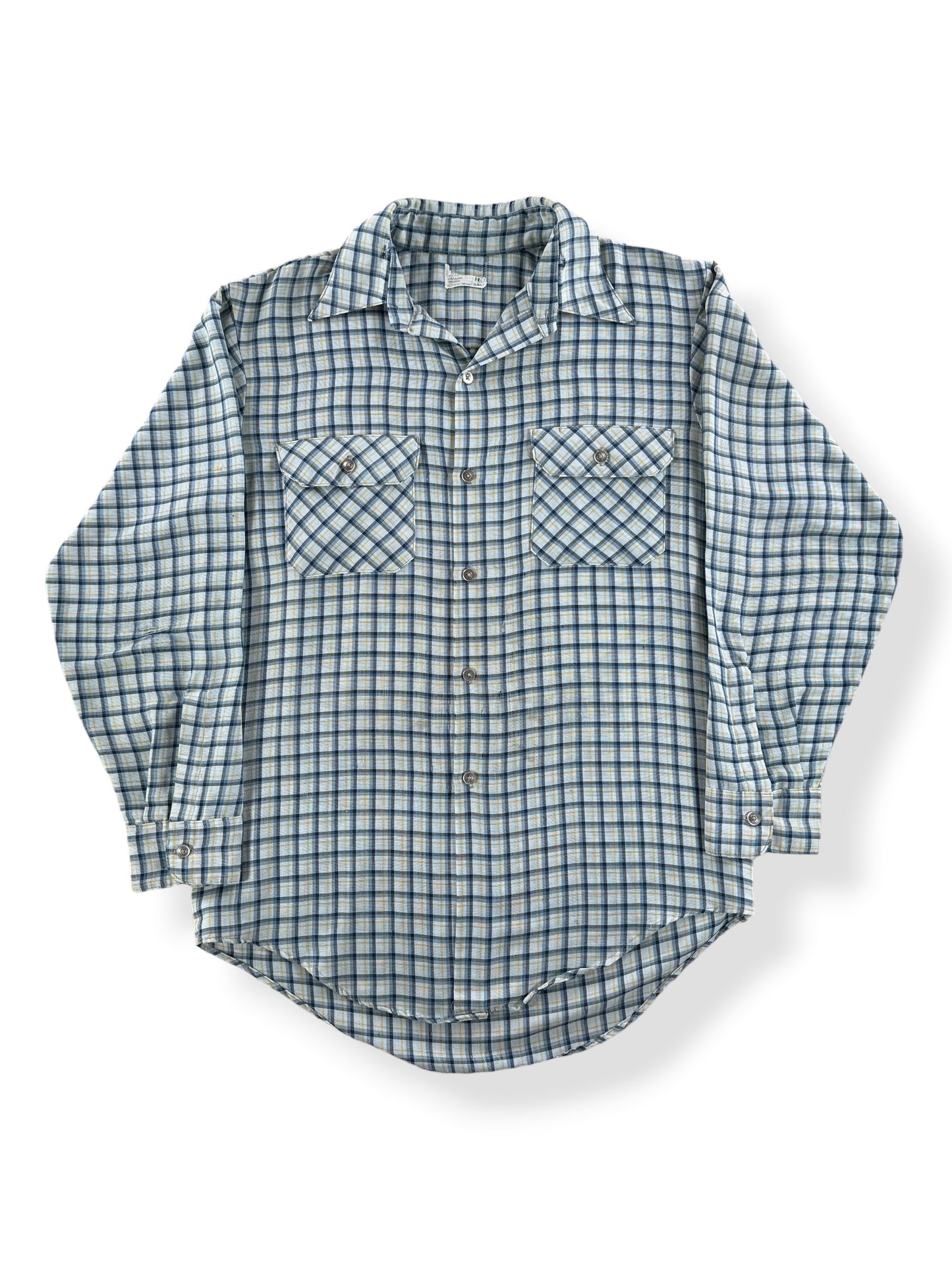 Front of Vintage JC Penney Plaid Longsleeve Shirt SZ M