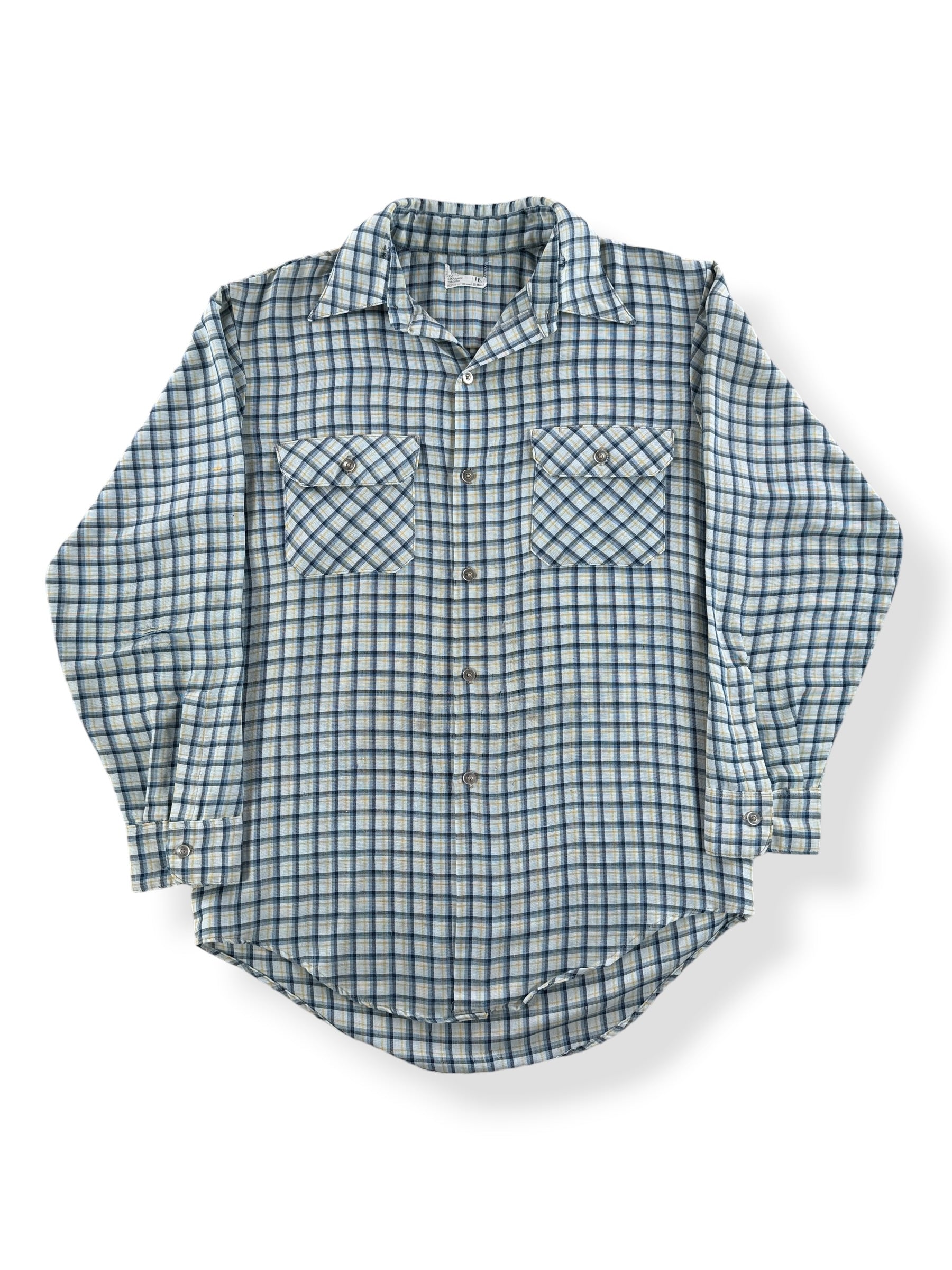 Front of Vintage JC Penney Plaid Longsleeve Shirt SZ M