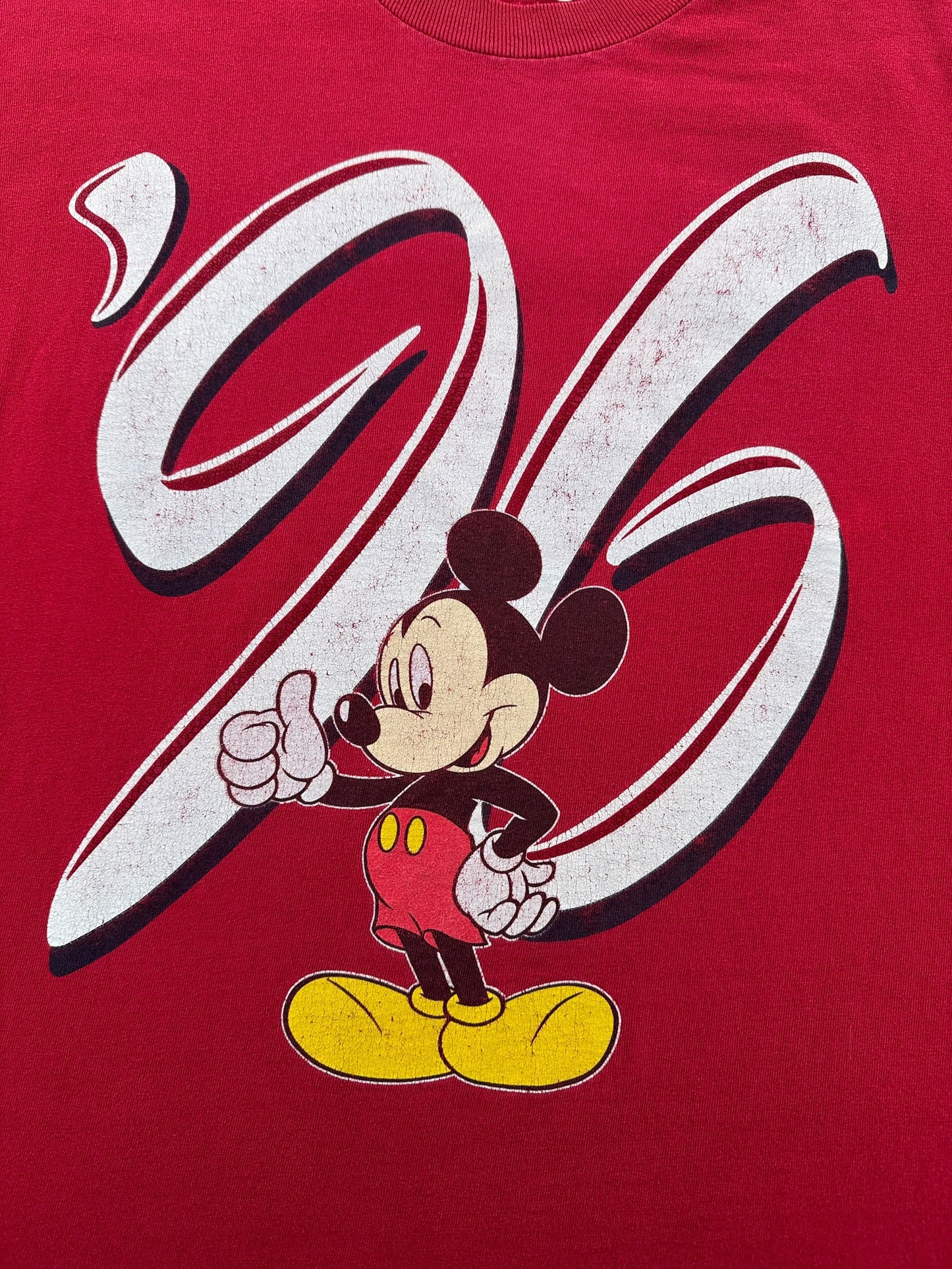 Graphic of Vintage Mickey 96 Disney Tee SZ XL (Fits L)