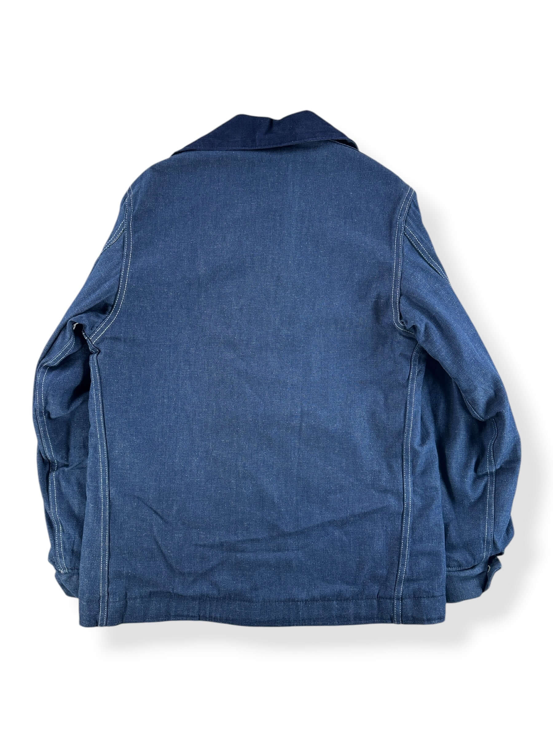 Back of Vintage Heavy Duty Blanket Lined Chore Coat SZ 38