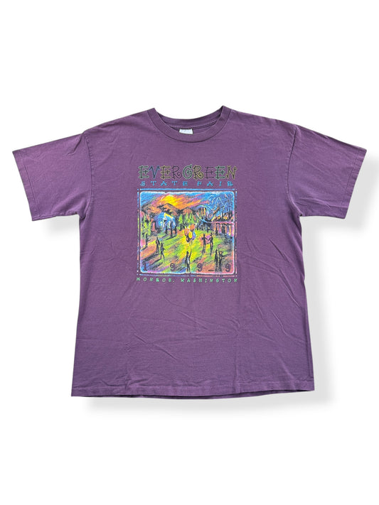 Front of Vintage Evergreen State Fair Tee SZ XL (Fits L)
