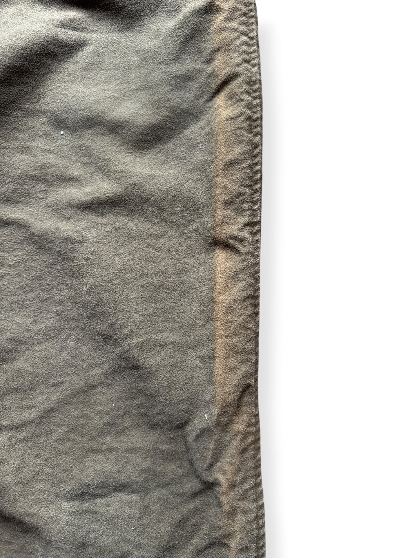 Sun fading on the right side of Filson Style 880 Moleskin Pants W42 (Fits W41)