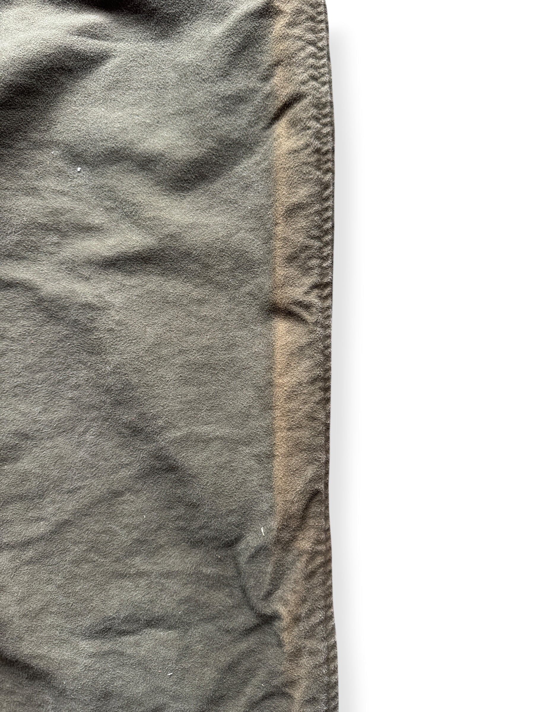Sun fading on the right side of Filson Style 880 Moleskin Pants W42 (Fits W41)