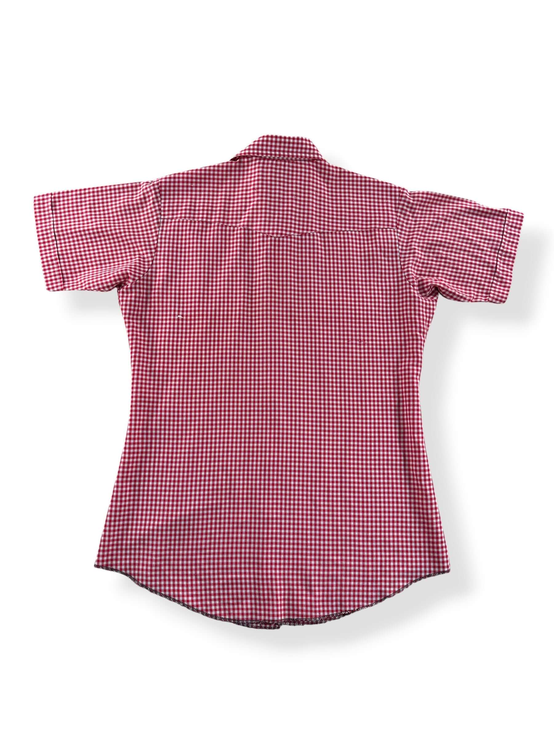 Balls on Vintage Dee Cee Gingham Short Sleeve Pearl Snap SZ 15 1/2 (Fits M)