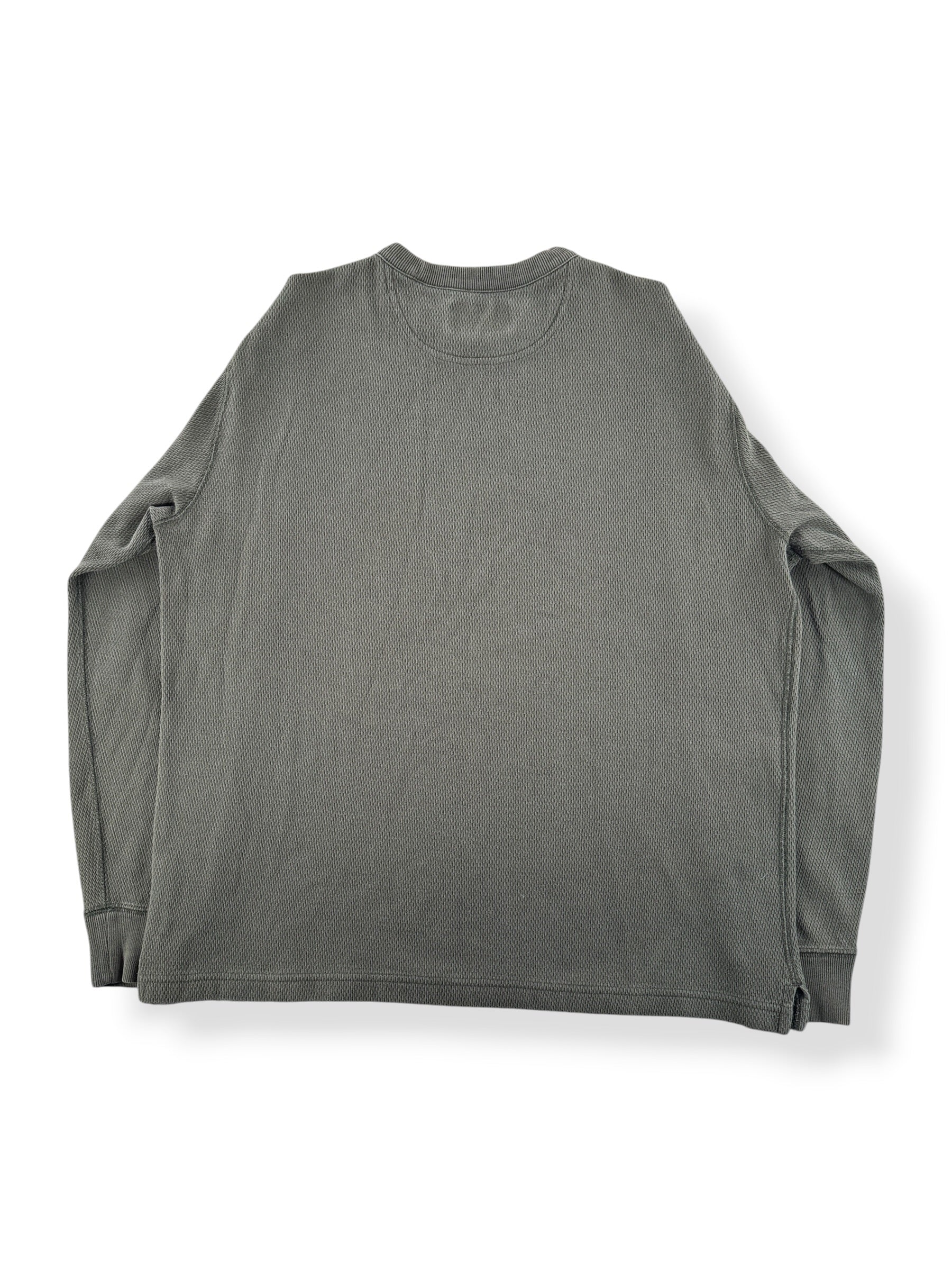 Back of Filson Waffle Knit Thermal Crewneck SZ L