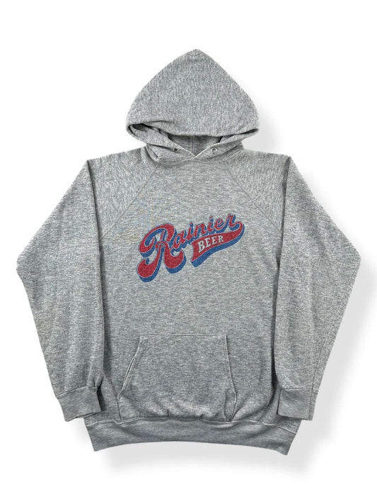 Front of Vintage Rainier Beer Champion Hoodie SZ M