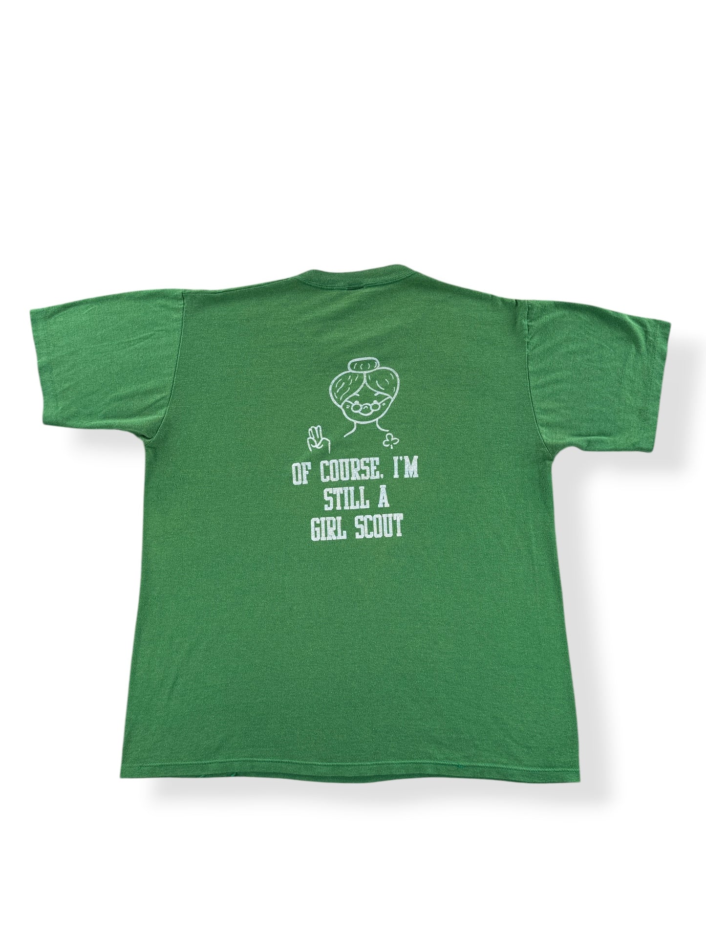 Back of Vintage Juliette Low Girl Scout Tee SZ XL