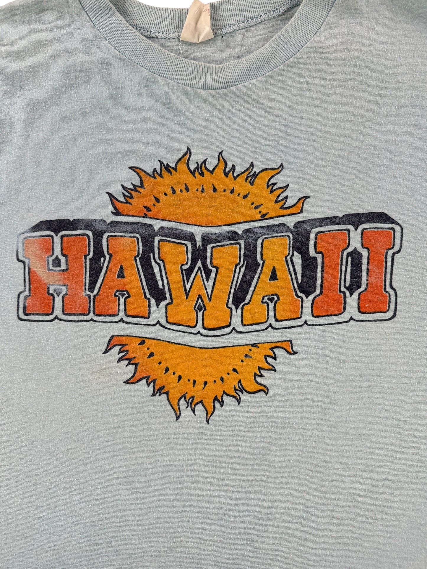 Front Graphic of Vintage 70s Hawaii Tee SZ S