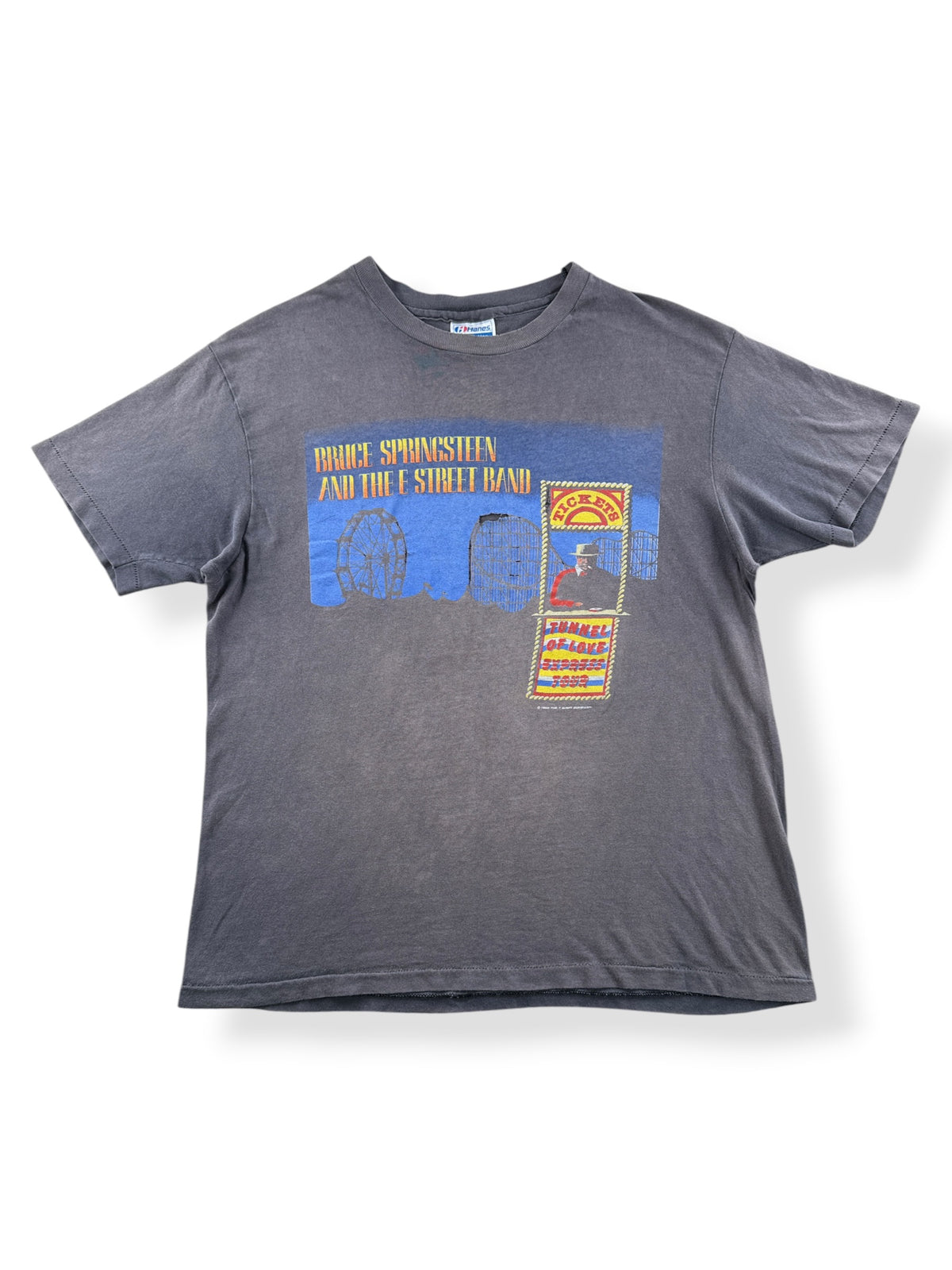 Front of Vintage Bruce Springsteen Tunnel Of Love Tour Tee SZ L (Fits M)