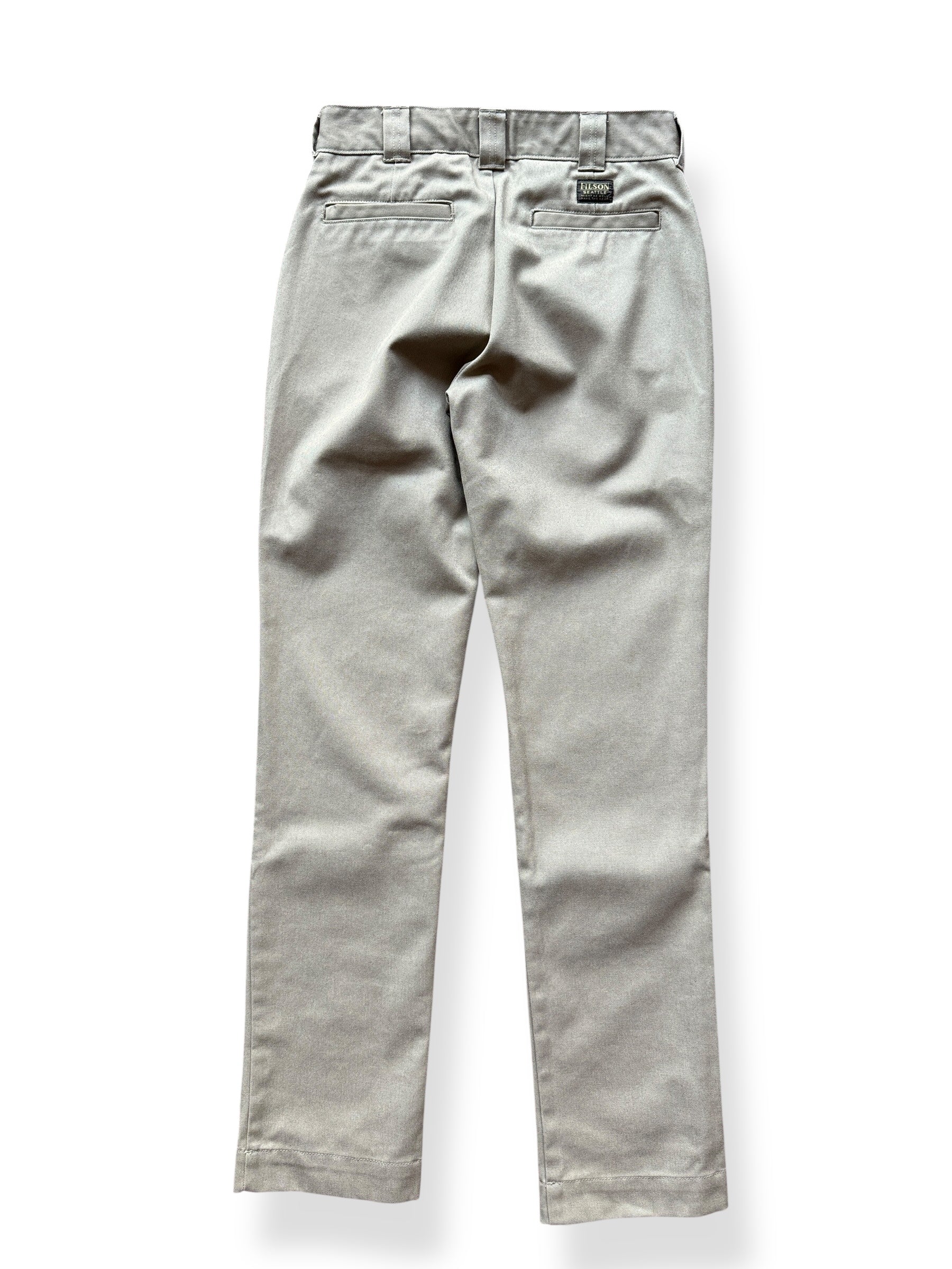 Back of Filson Grey Khaki Anchorage Work Pants W29