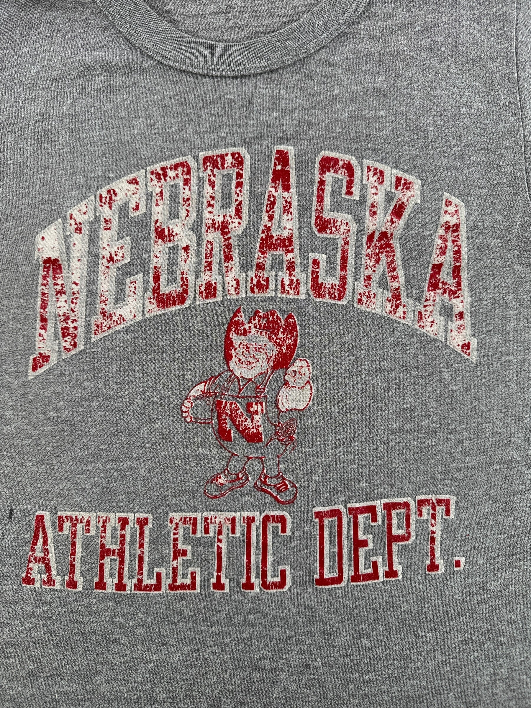 Graphic of Vintage 80s Champion Nebraska Athletic Dept Tee SZ M (Fits S)