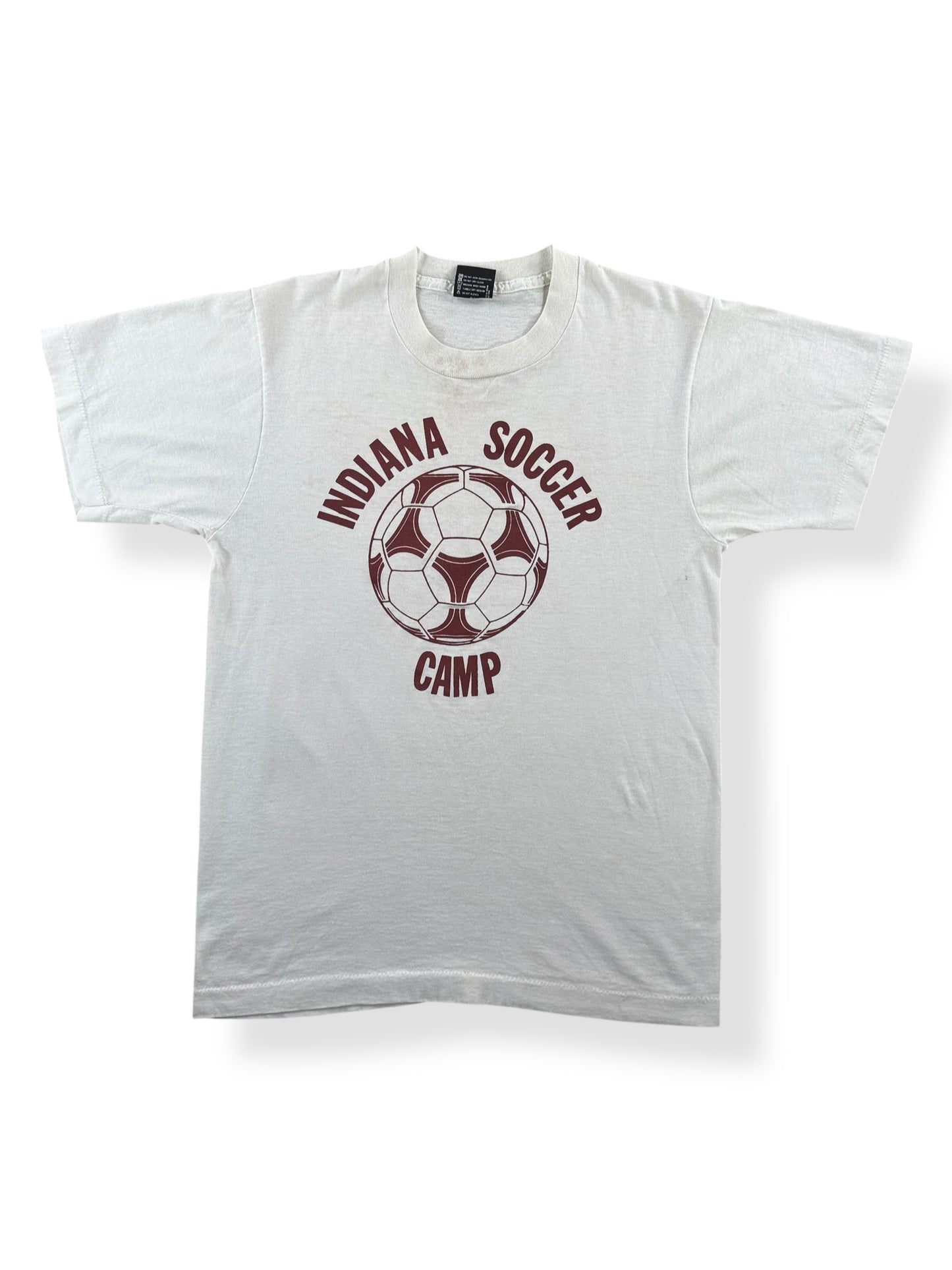 Front of Vintage Indiana Soccer Camp Tee SZ M (Fits S)