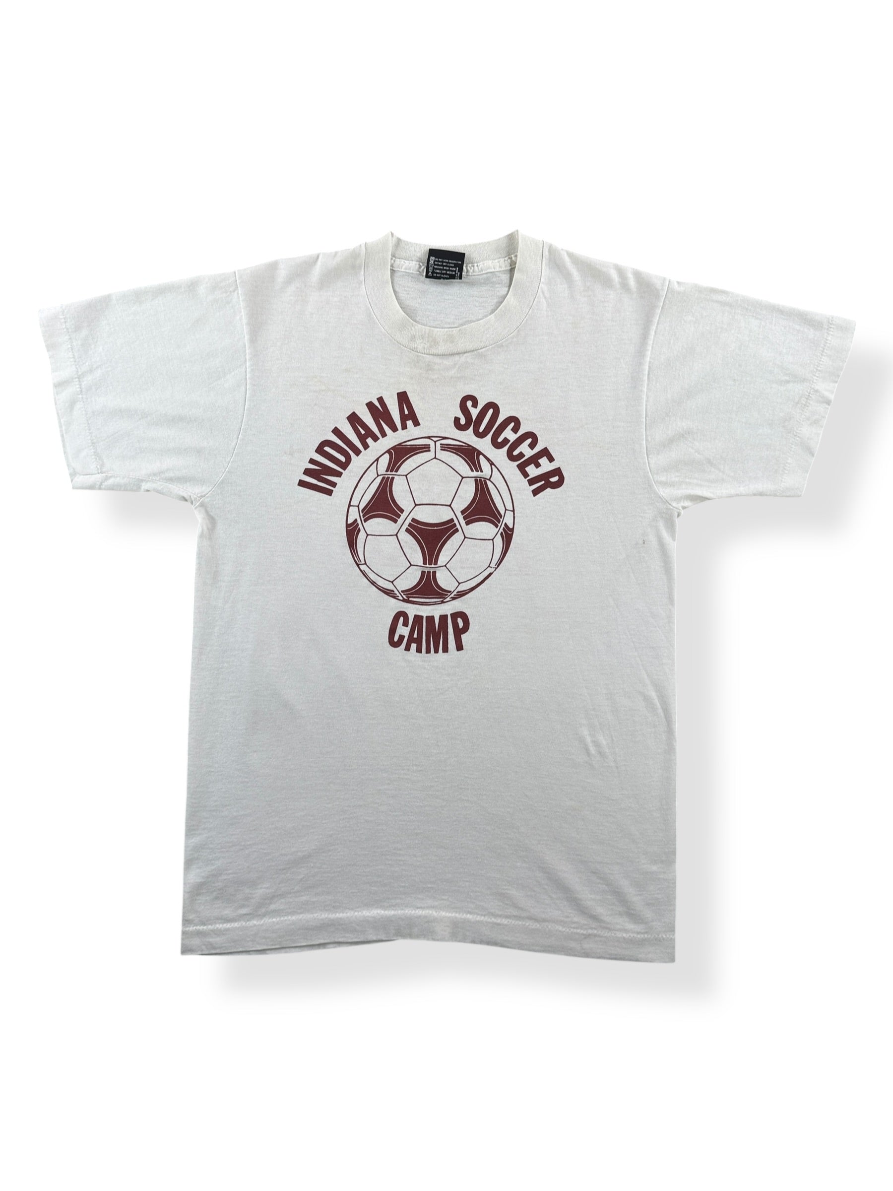 Front of Vintage Indiana Soccer Camp Tee SZ M (Fits S)
