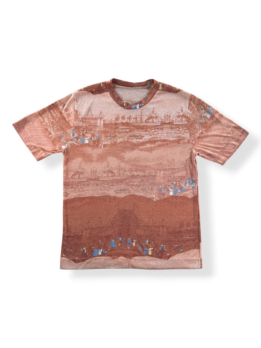 Front of Vintage 70s AOP Ship Tee SZ M